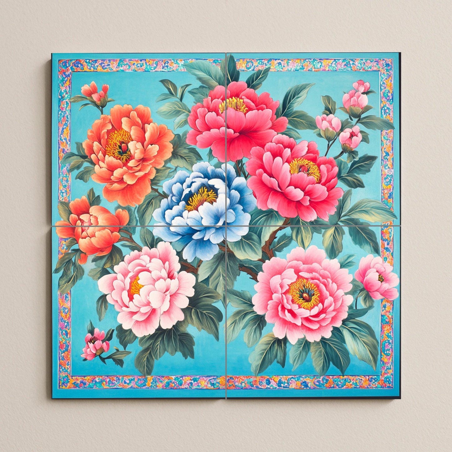 Chino · Murale Ceramico — Decoro Giardino e Natura