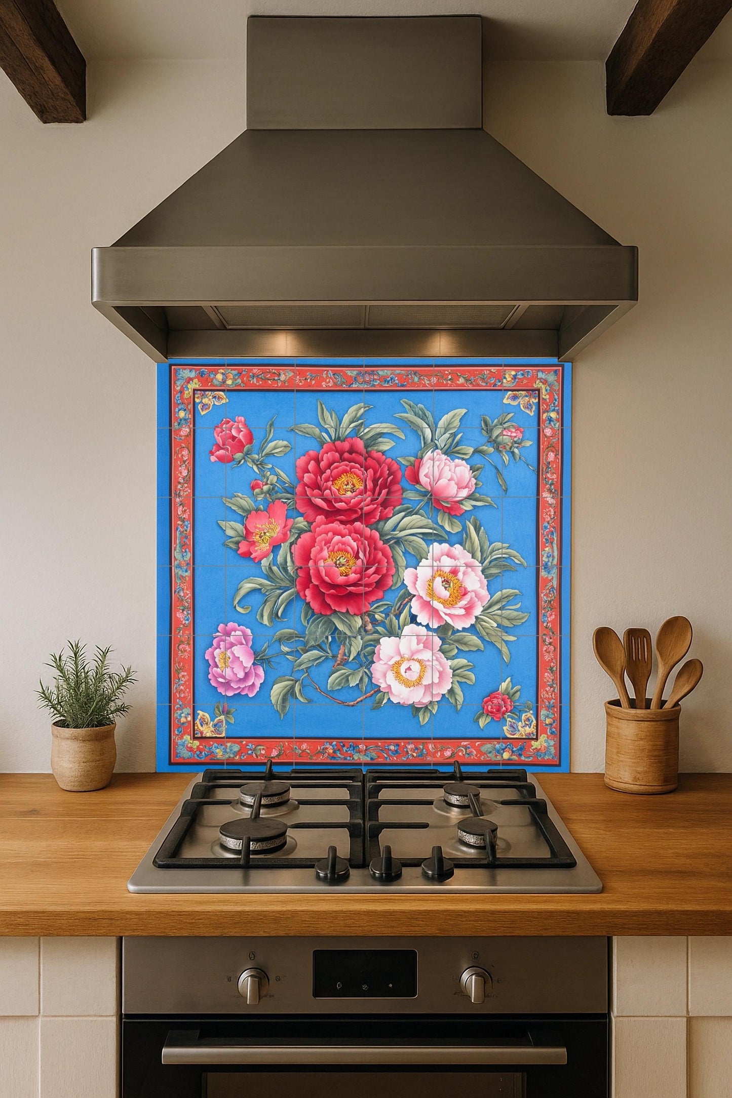 Fliesenbild Gran Wandbild Floral von cerámica — Blumen & Landschaften