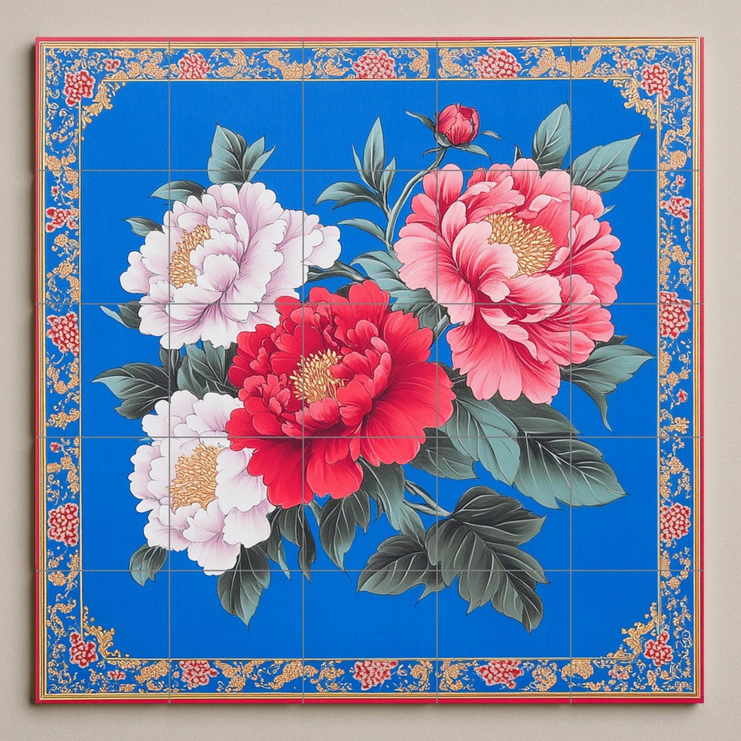 Fliesenbild Hakka taiwanés — Blumen & Landschaften
