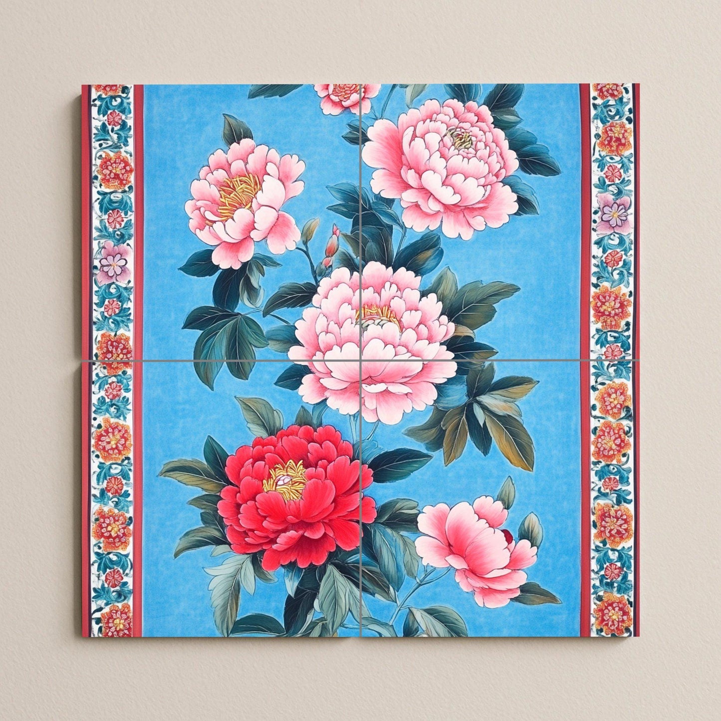Taiwanés — Botanical Landscape · Ceramic Tile Mural