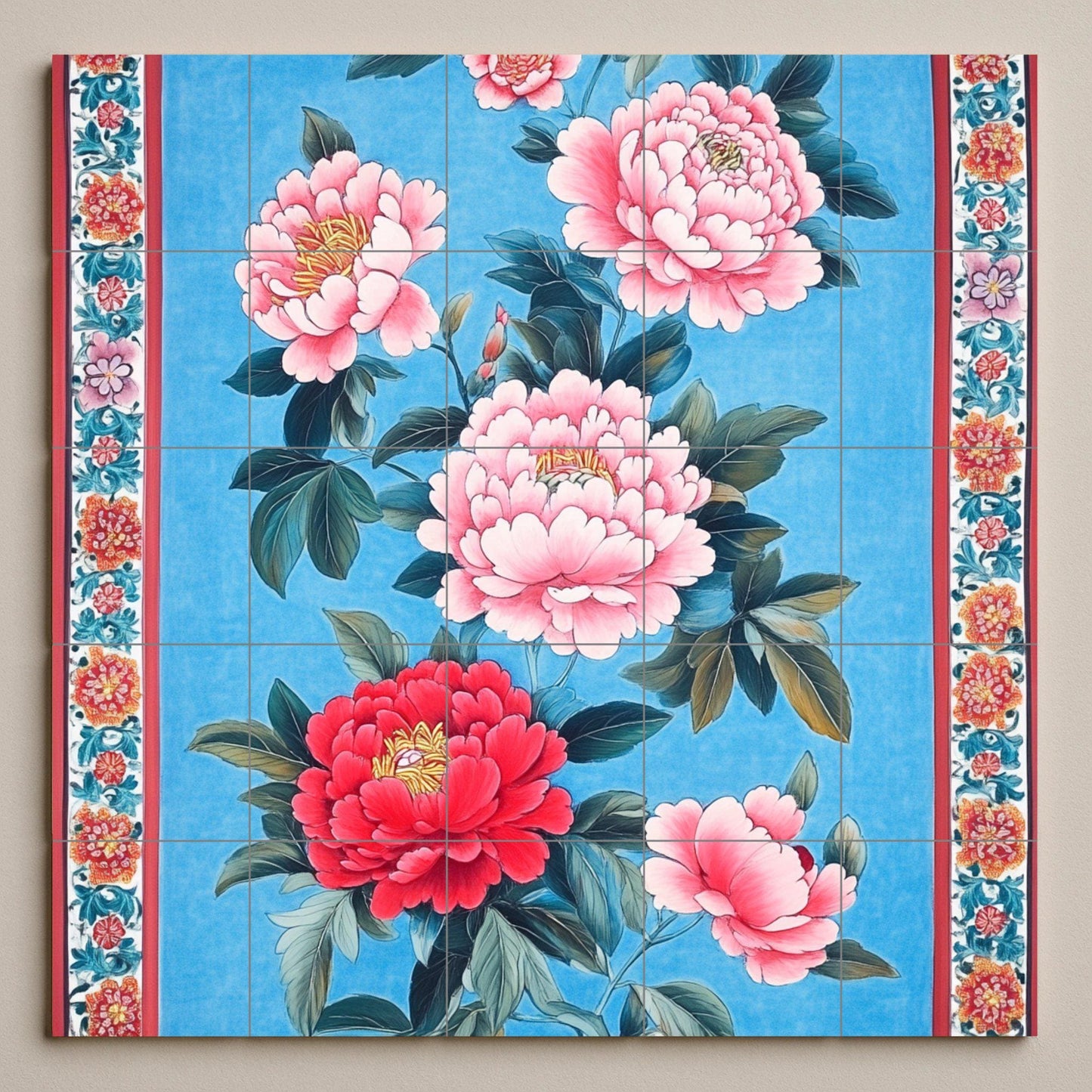 Taiwanés — Botanical Landscape · Ceramic Tile Mural