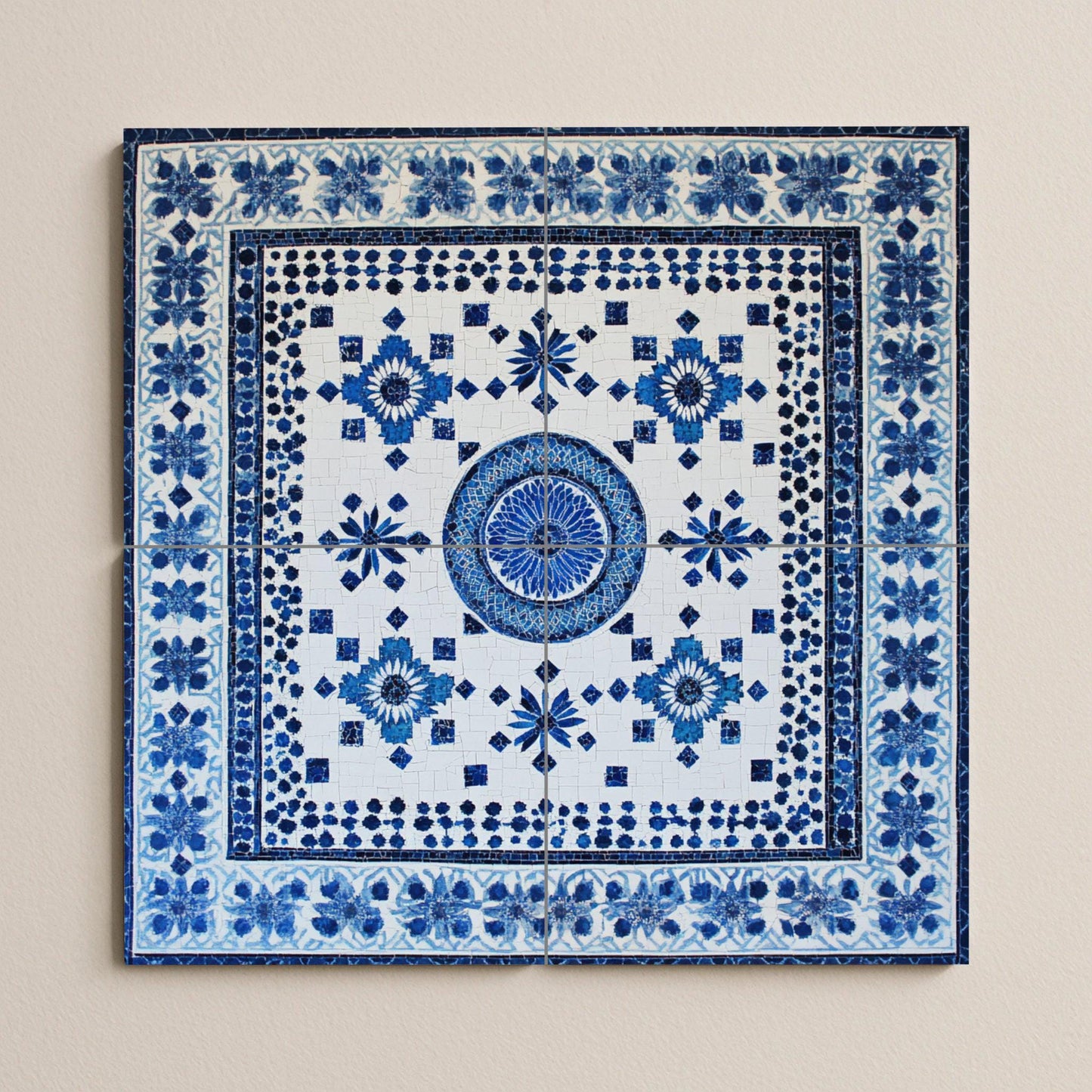 Norteafricano — Fiori e Paesaggi, Arte da Parete in Ceramica