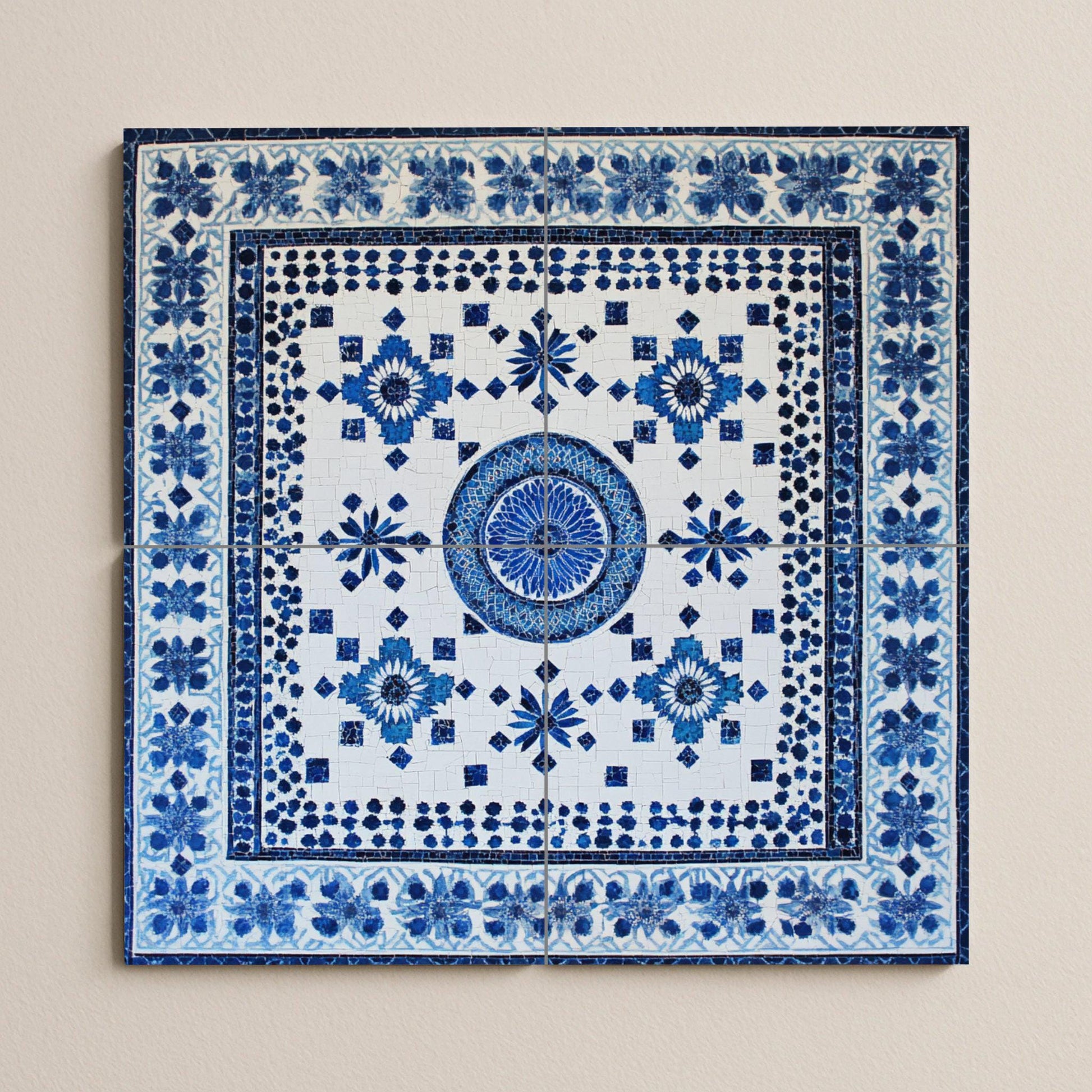 Norteafricano — Fiori e Paesaggi, Arte da Parete in Ceramica