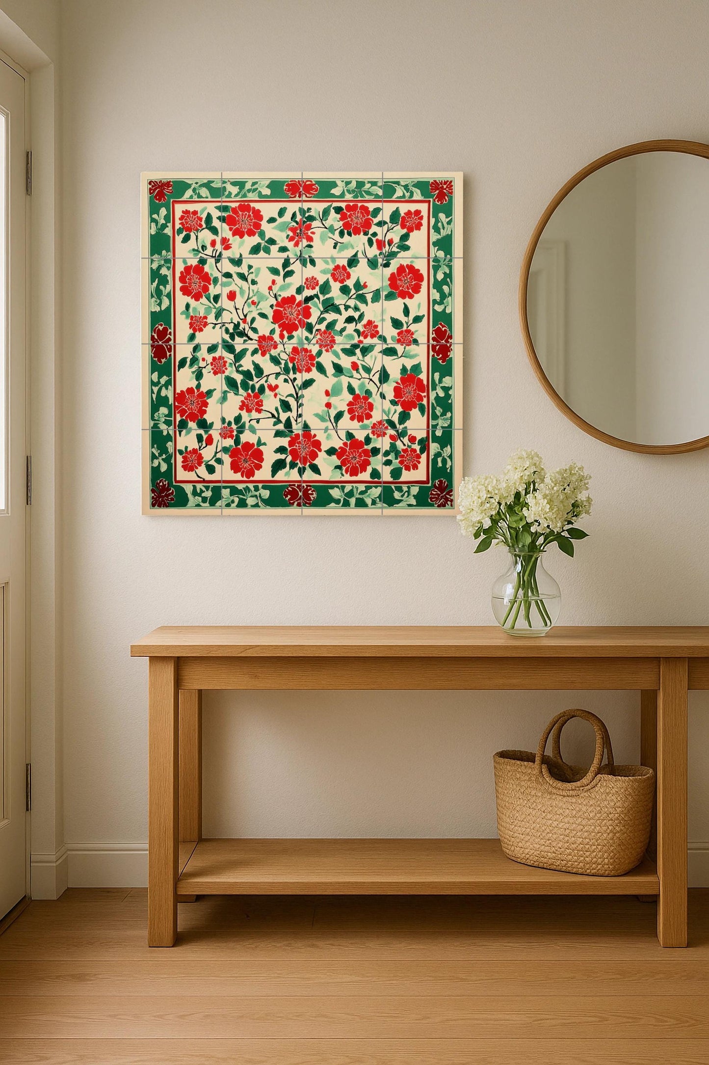 Vietnamita Dong Ho — Garden & Scenery Décor · Tile Wall Art