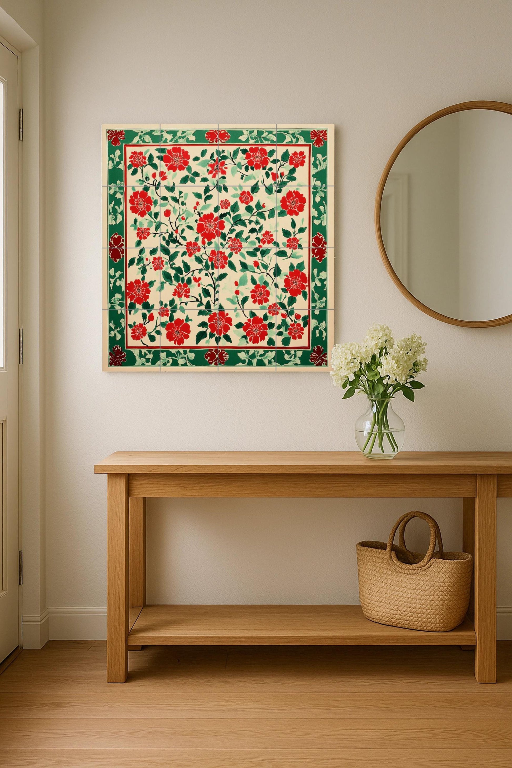 Vietnamita Dong Ho — Garden & Scenery Décor · Tile Wall Art