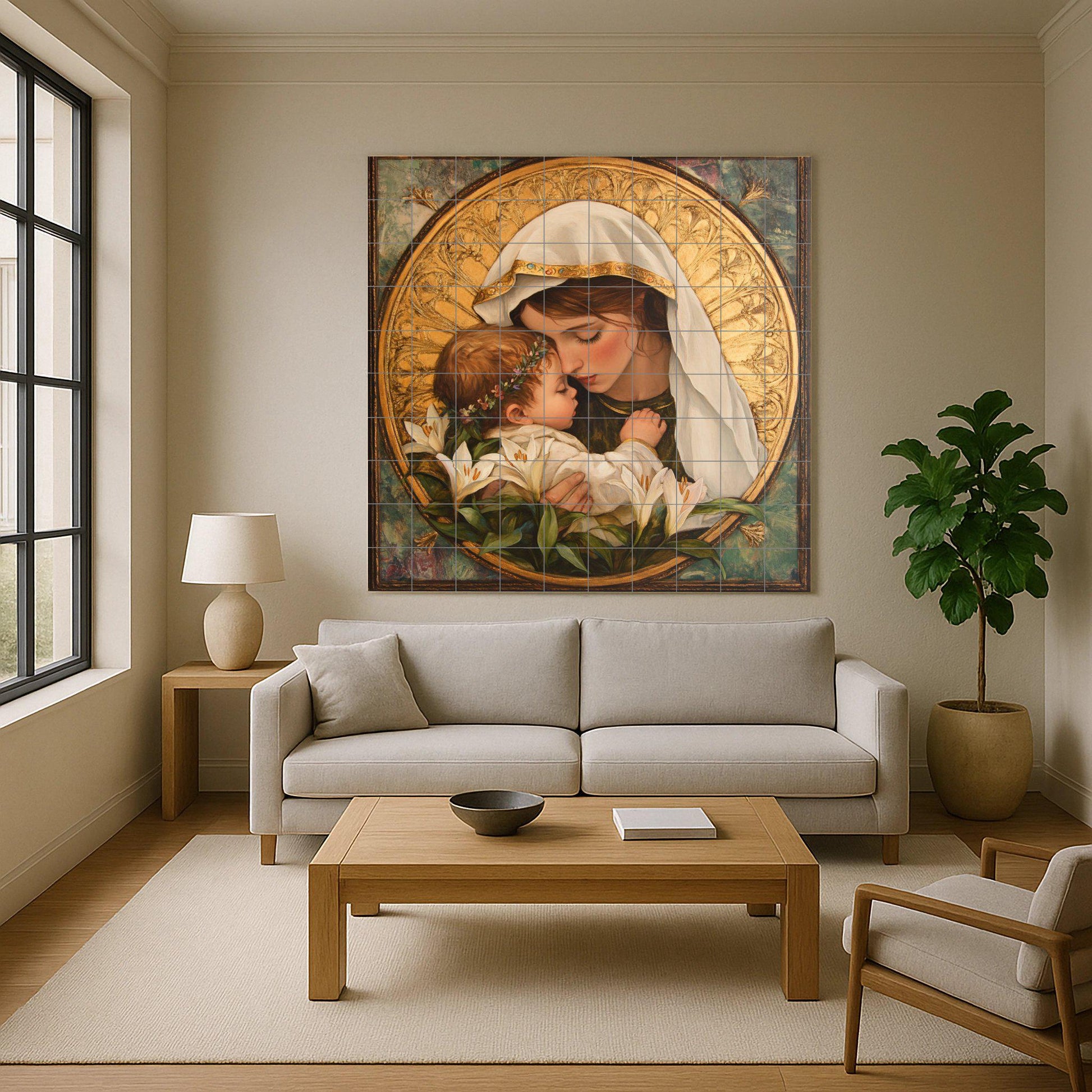 Mariano — Fliesen-Wandbild aus Keramik · Sakrale & Religiöse Kunst