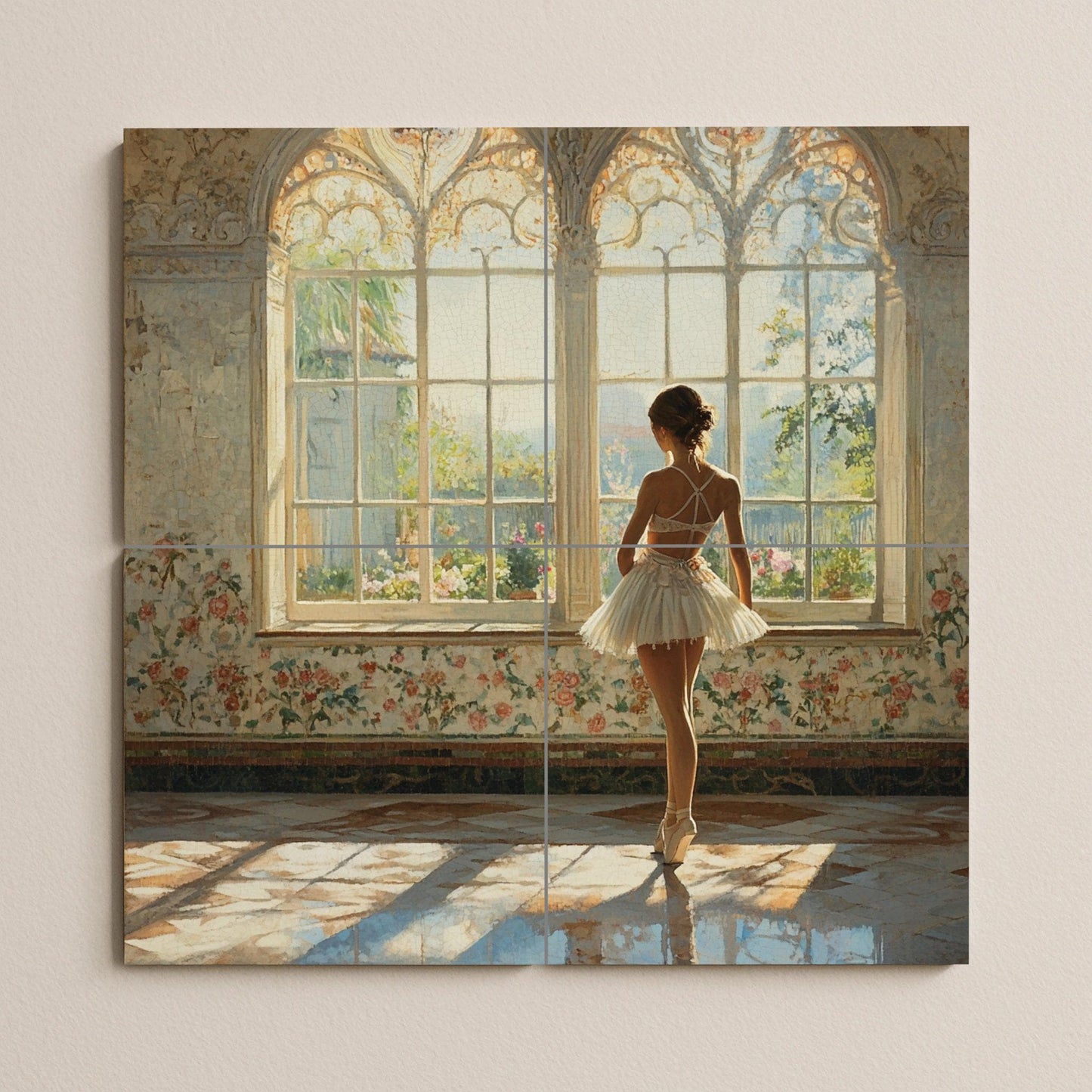 Bailarina — Paesaggio Botanico, Arte da Parete in Ceramica