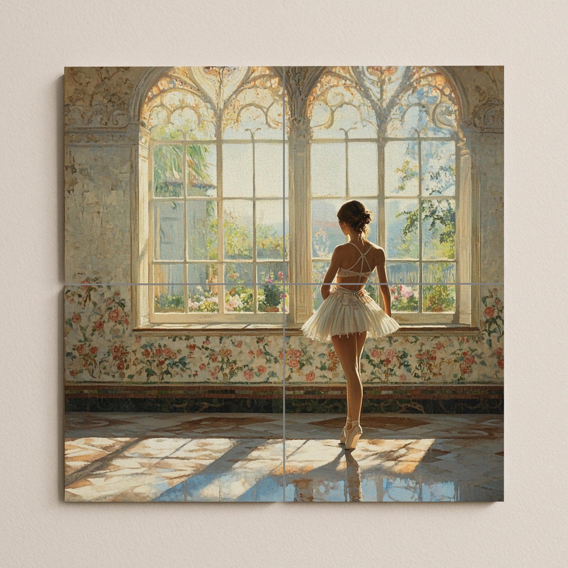 Bailarina — Paesaggio Botanico, Arte da Parete in Ceramica