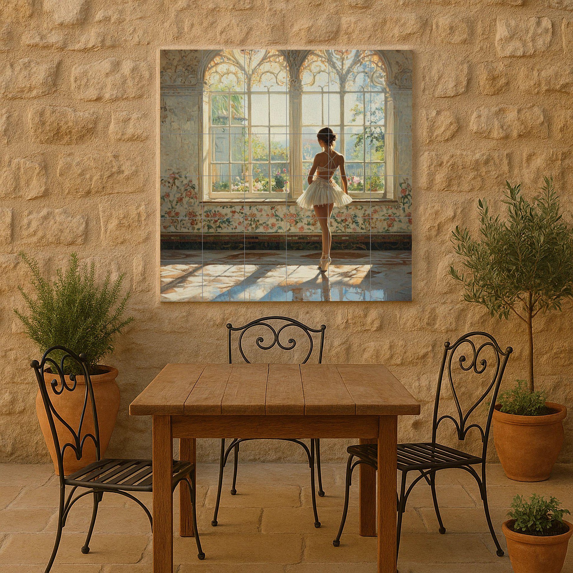 Bailarina — Paesaggio Botanico, Arte da Parete in Ceramica
