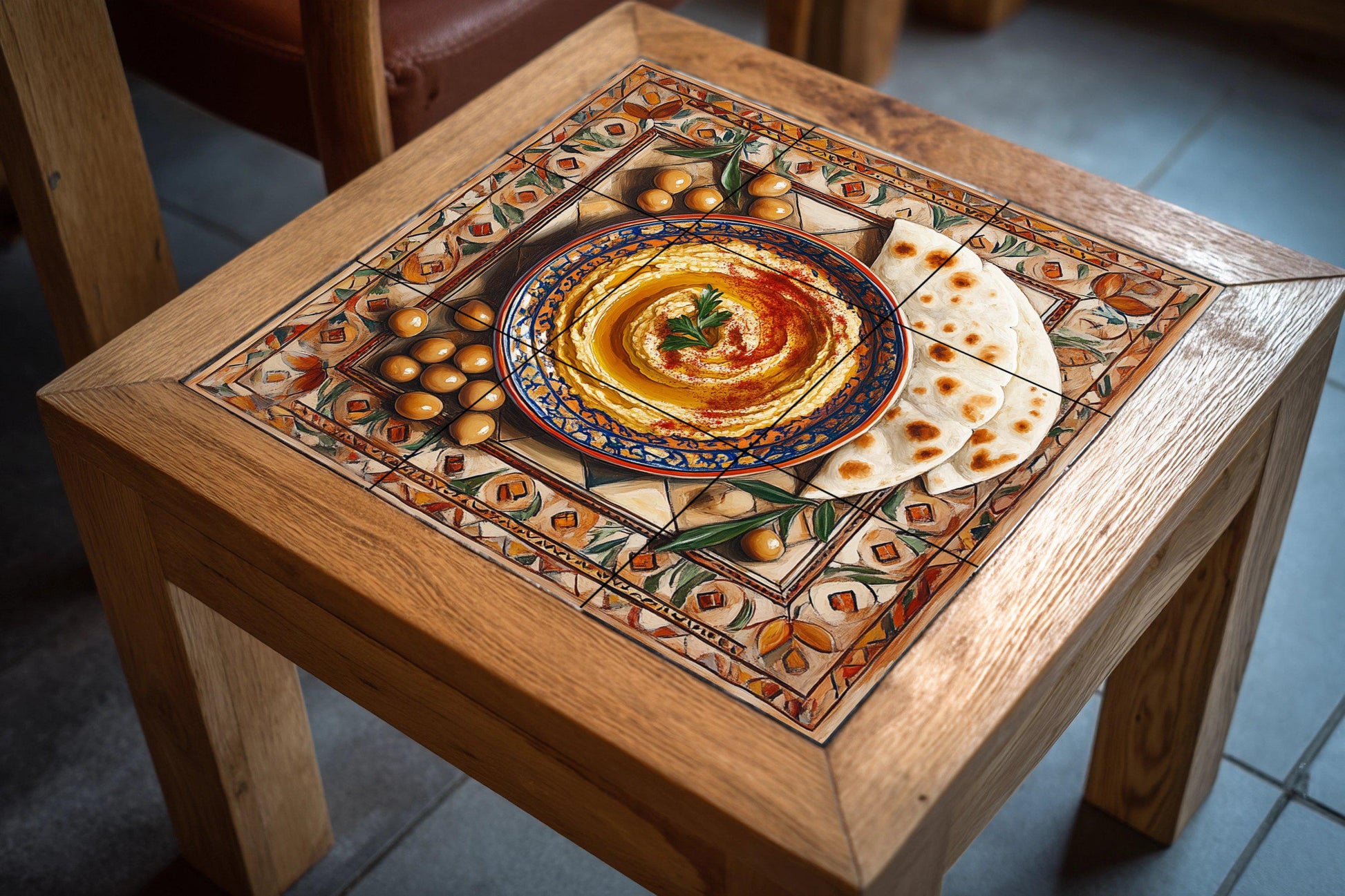 Oriente Medio — Murale in Piastrelle di Ceramica · Arte Rustica di Fattoria