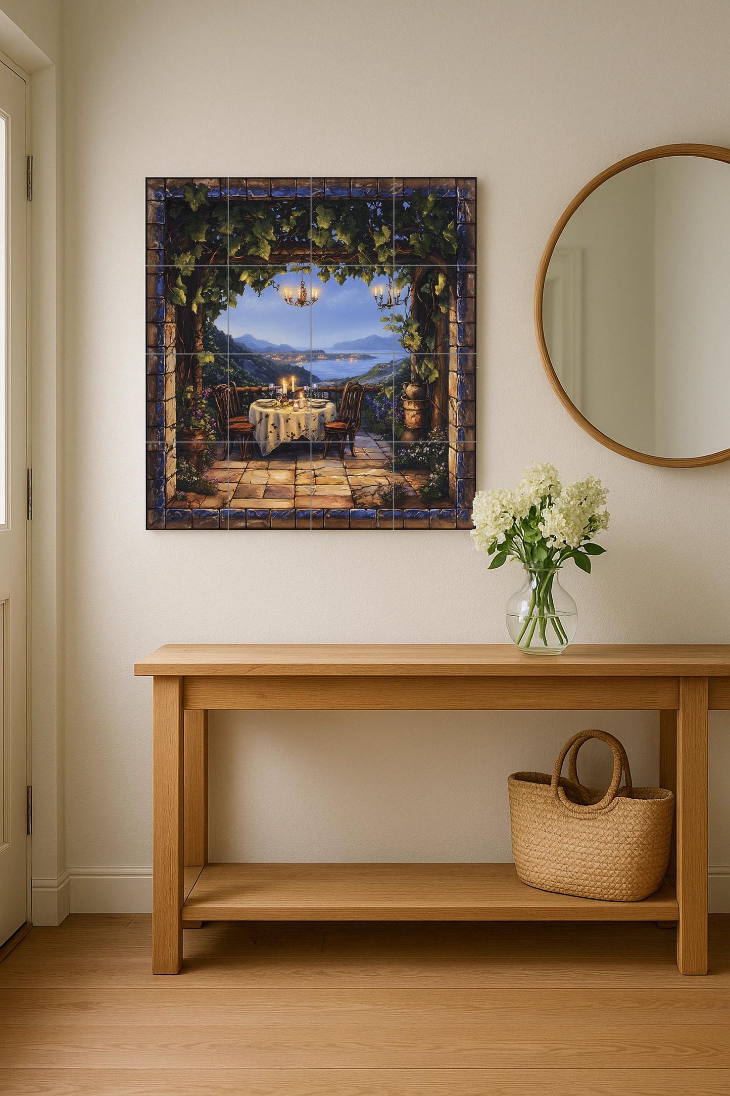 Terraza Romantic — Sea & Coastal Art · Ceramic Tile Mural