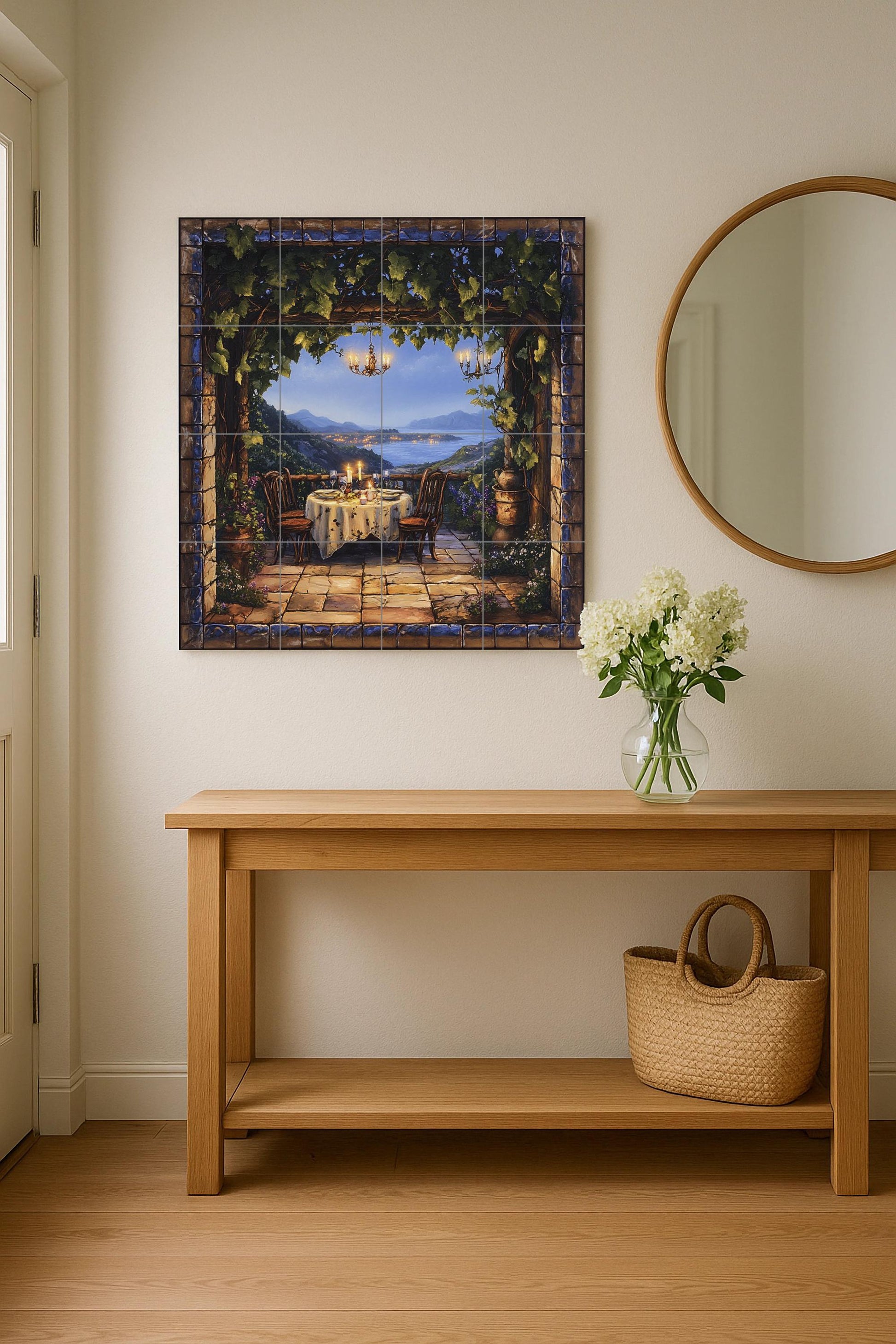 Terraza Romantic — Sea & Coastal Art · Ceramic Tile Mural