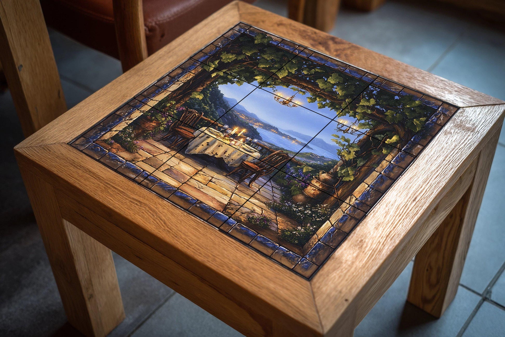 Terraza Romantic — Sea & Coastal Art · Ceramic Tile Mural