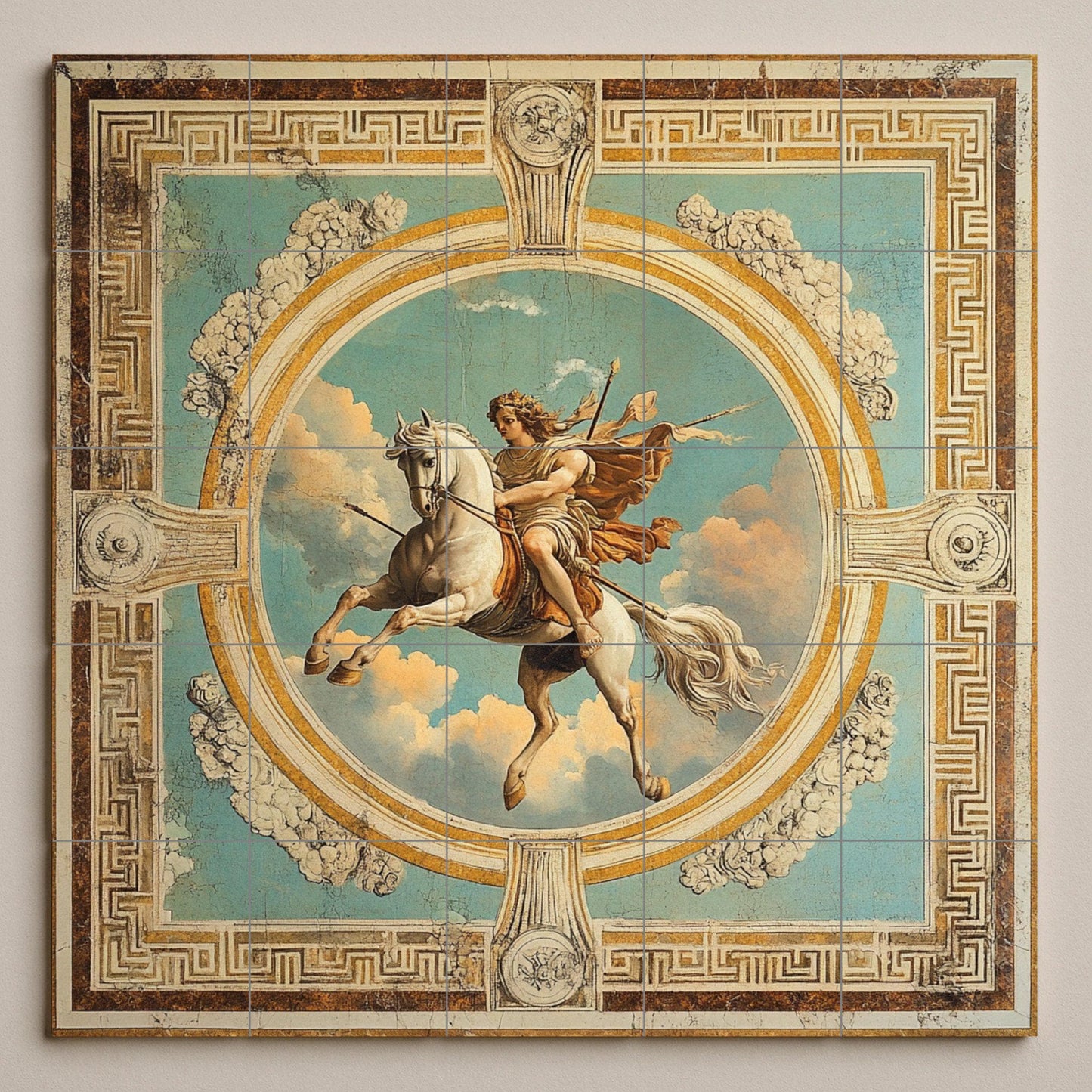 Mitología Classique · Fresque Céramique — Décor de Légende Antique
