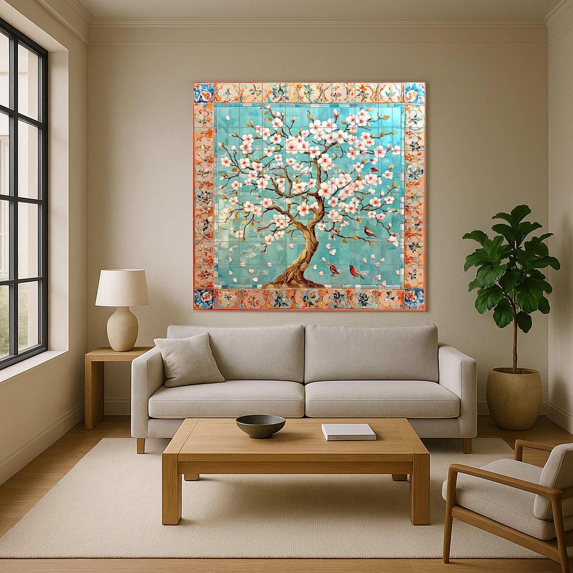 Fiori di cerezo — Murale in Piastrelle di Ceramica · Fiori e Paesaggi