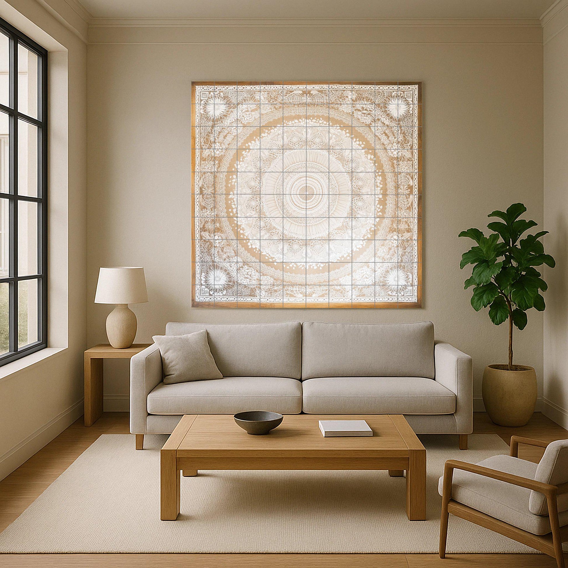 Fliesenbild Mandala elegante para pared, panel decorati — Landhausküchen-Kunst