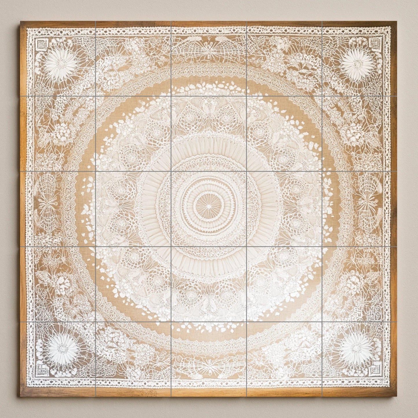 Fliesenbild Mandala elegante para pared, panel decorati — Landhausküchen-Kunst