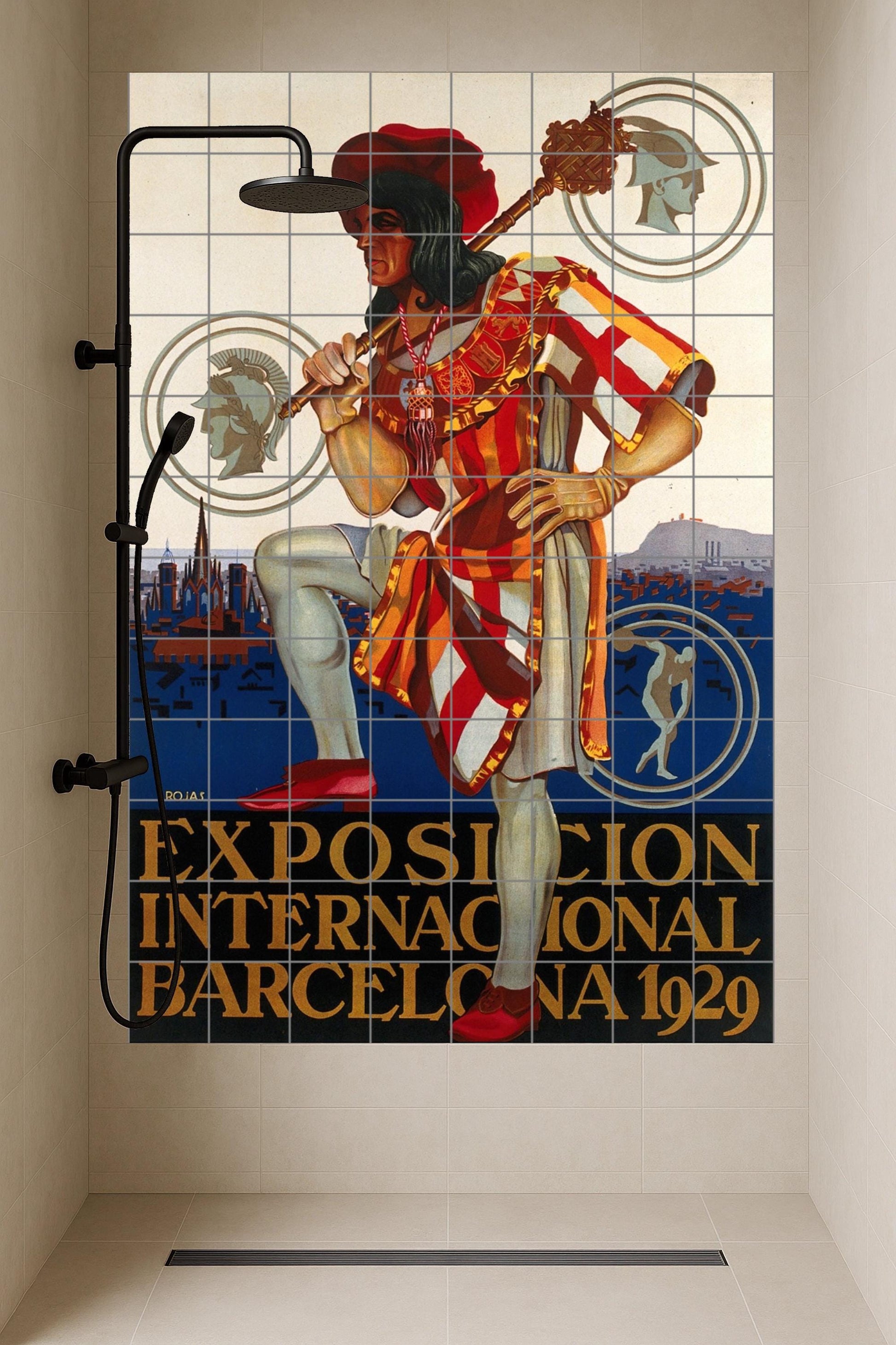 Murale in Piastrelle Exposición Internacional di Barcelona 1929 — Decoro d'Arte Popolare