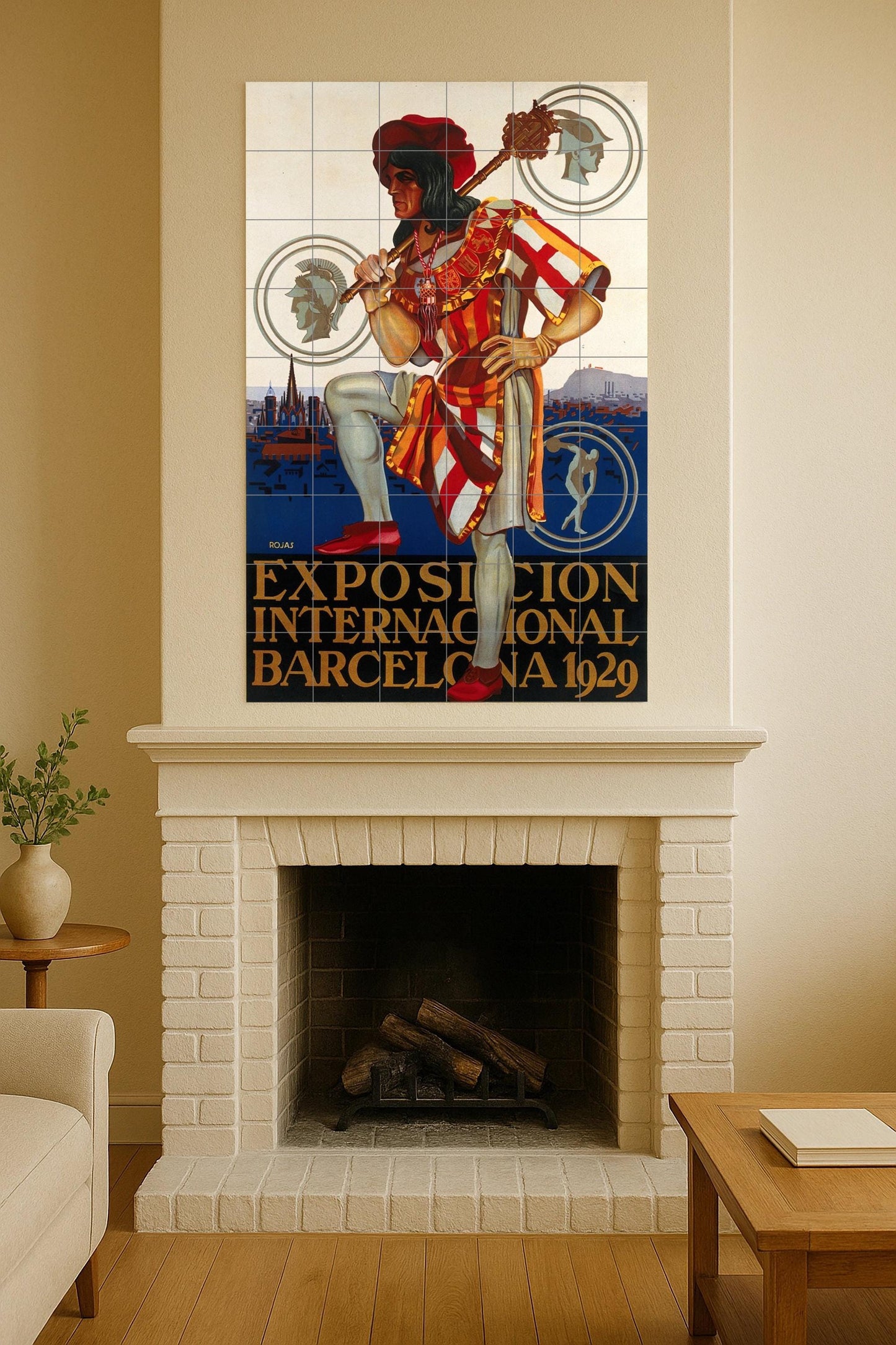 Murale in Piastrelle Exposición Internacional di Barcelona 1929 — Decoro d'Arte Popolare