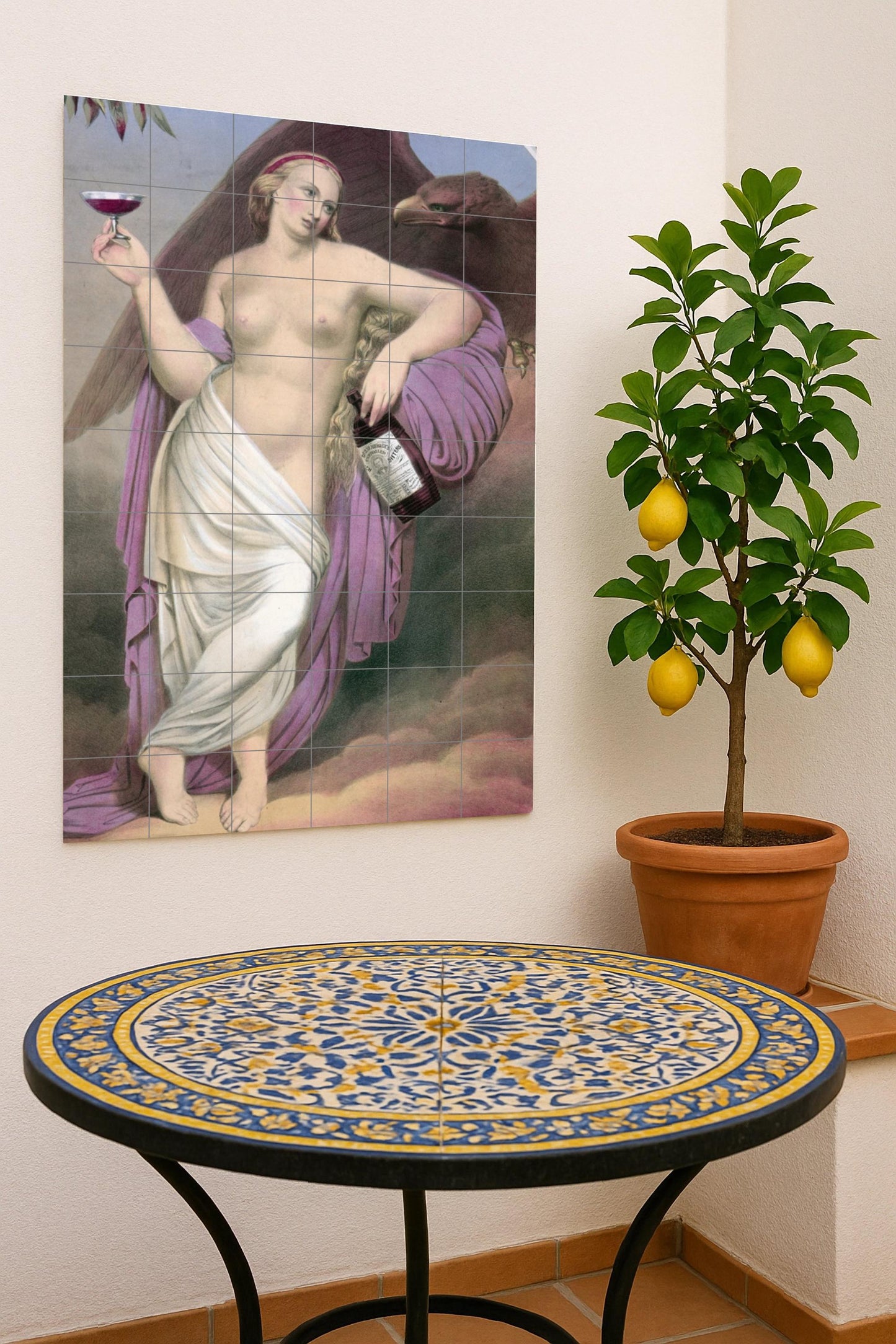 Elegance Mythical — Mythological Scene · Ceramic Tile Mural