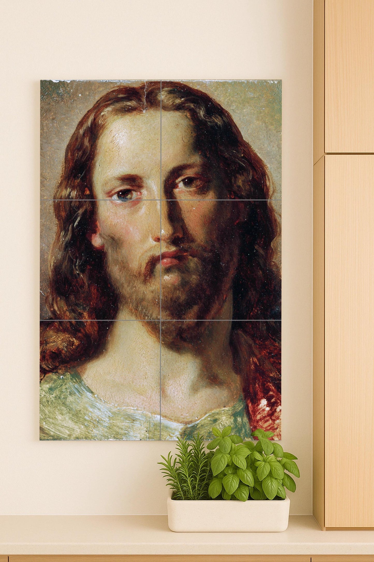 Rostro de Cristo — Cerámica de Jesús en estilo clásico