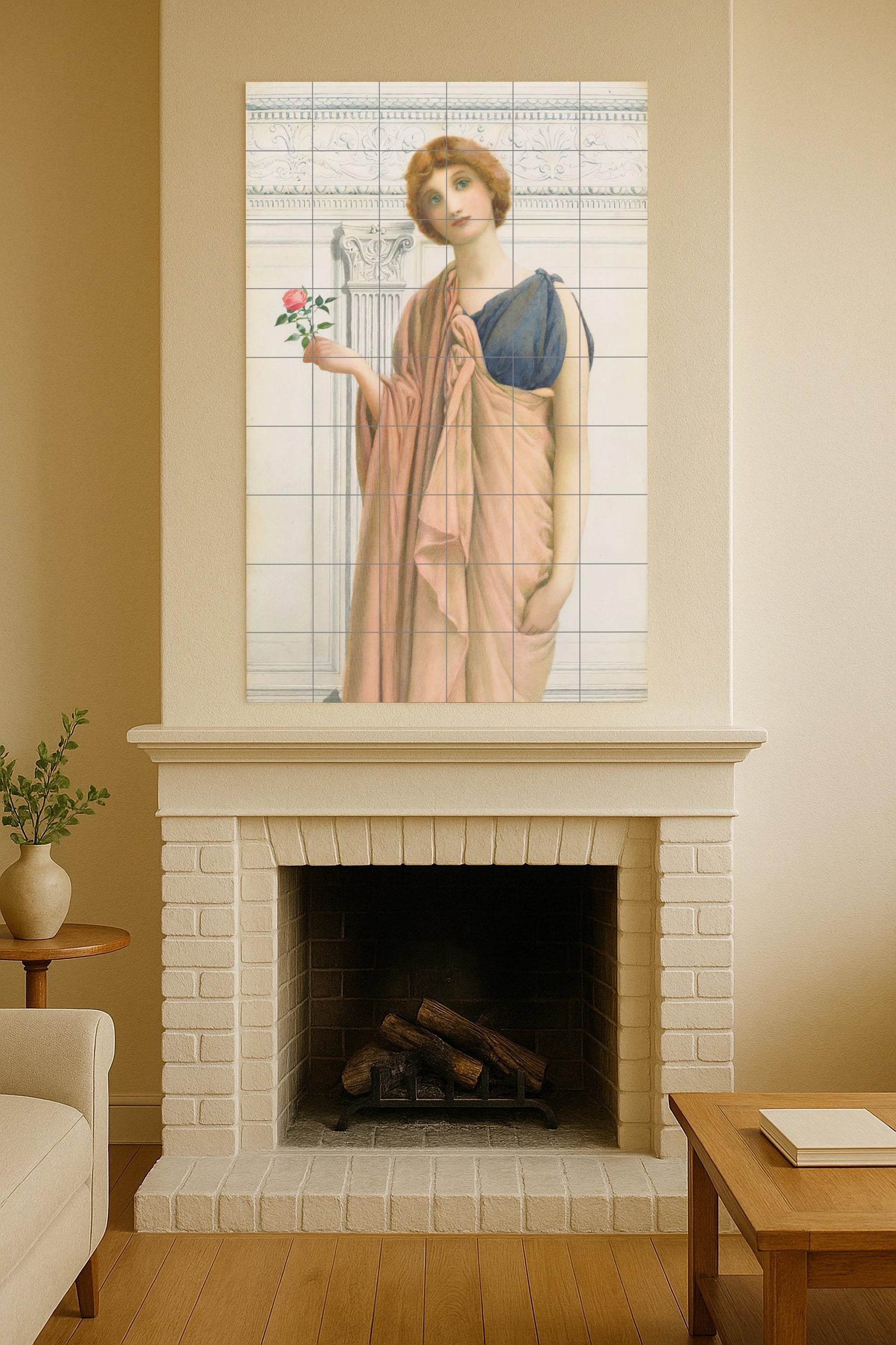 Grace and quietud · Ceramic Wall Mural — Decorative Pattern Mural