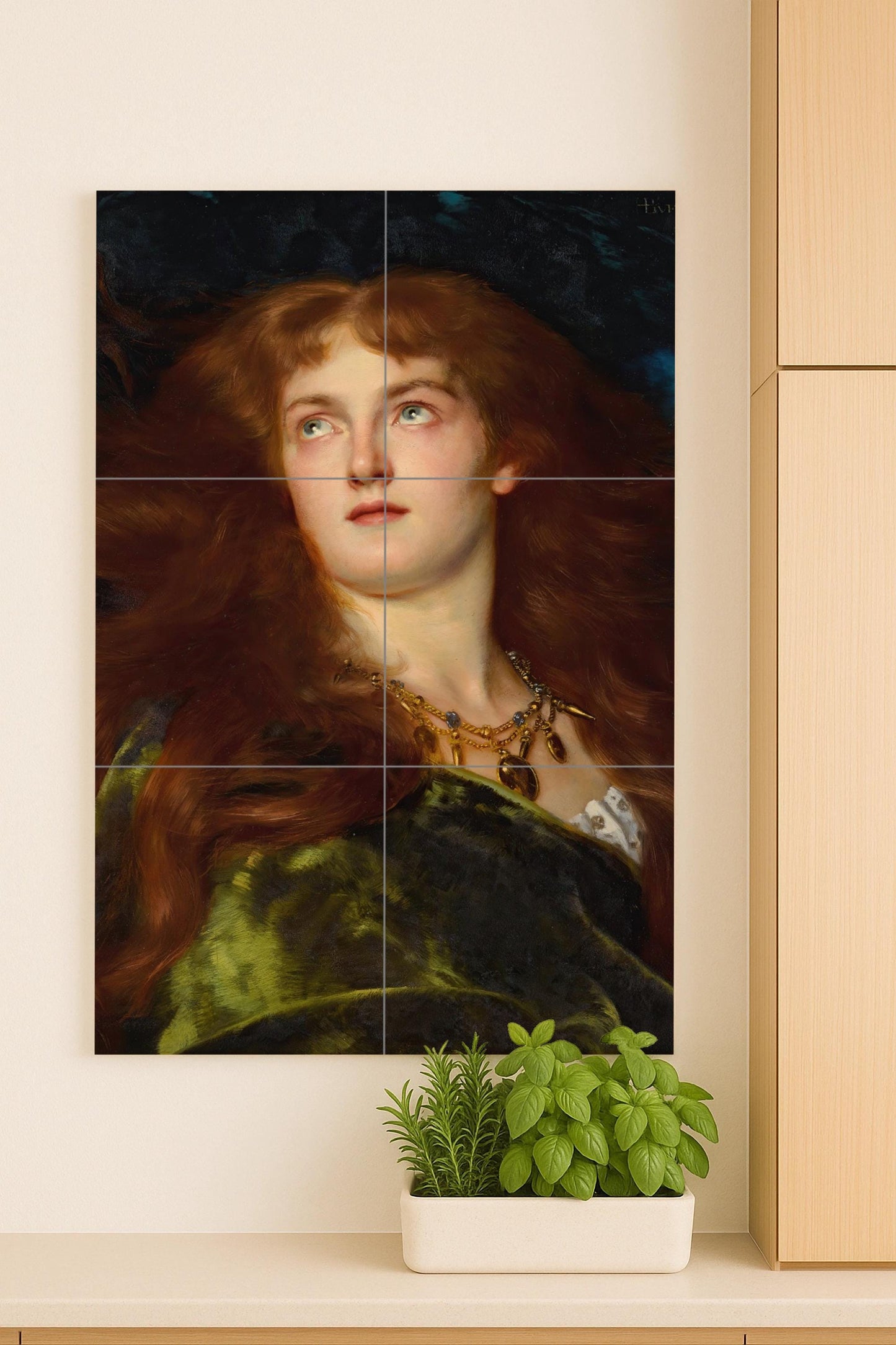 Belleza di la Donna — Murale in Piastrelle di Ceramica · Murale a Motivi Decorativi