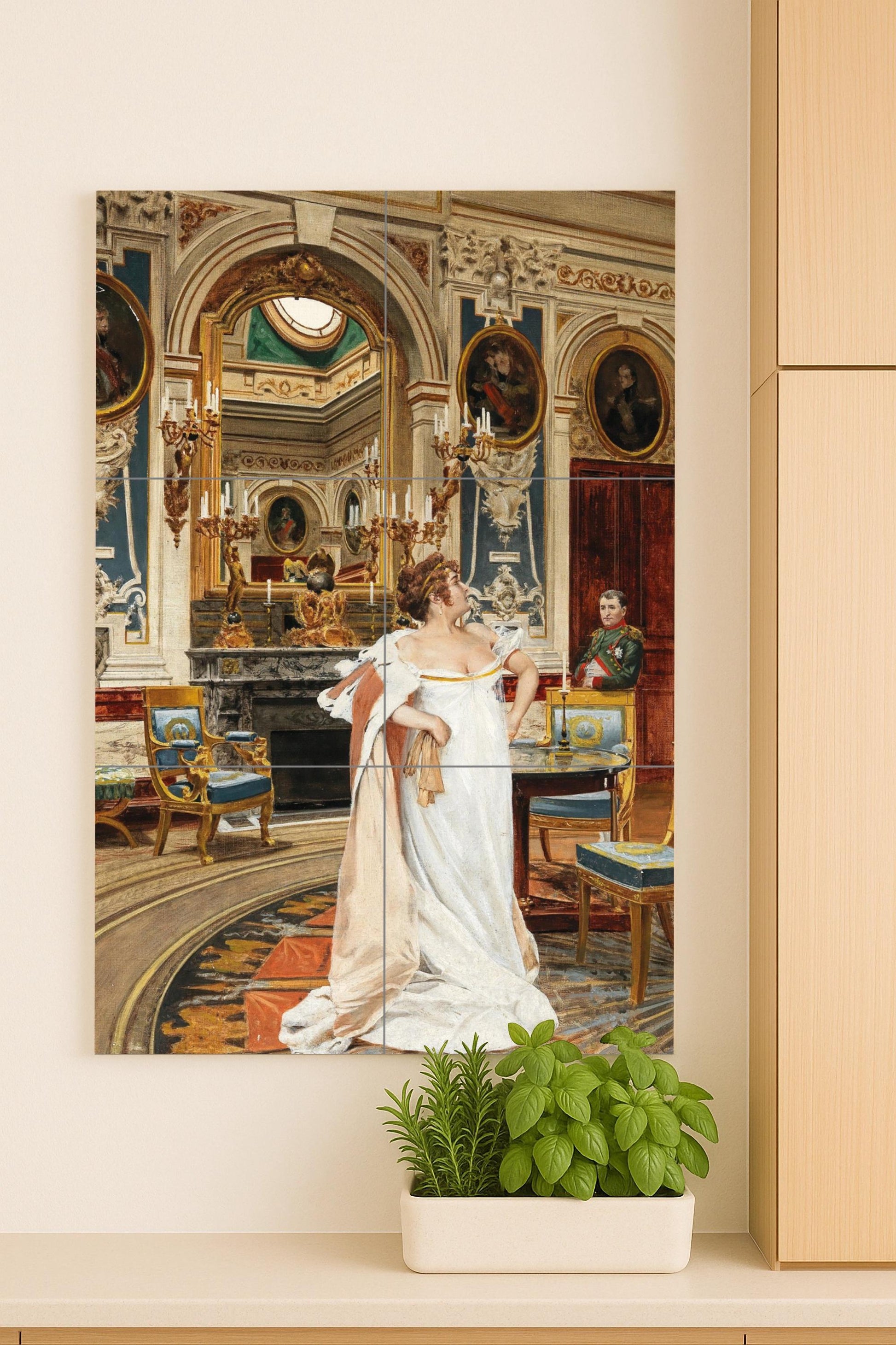 Napoleón und Josefina — Museums-Reproduktion, Wandkunst aus Keramikfliesen