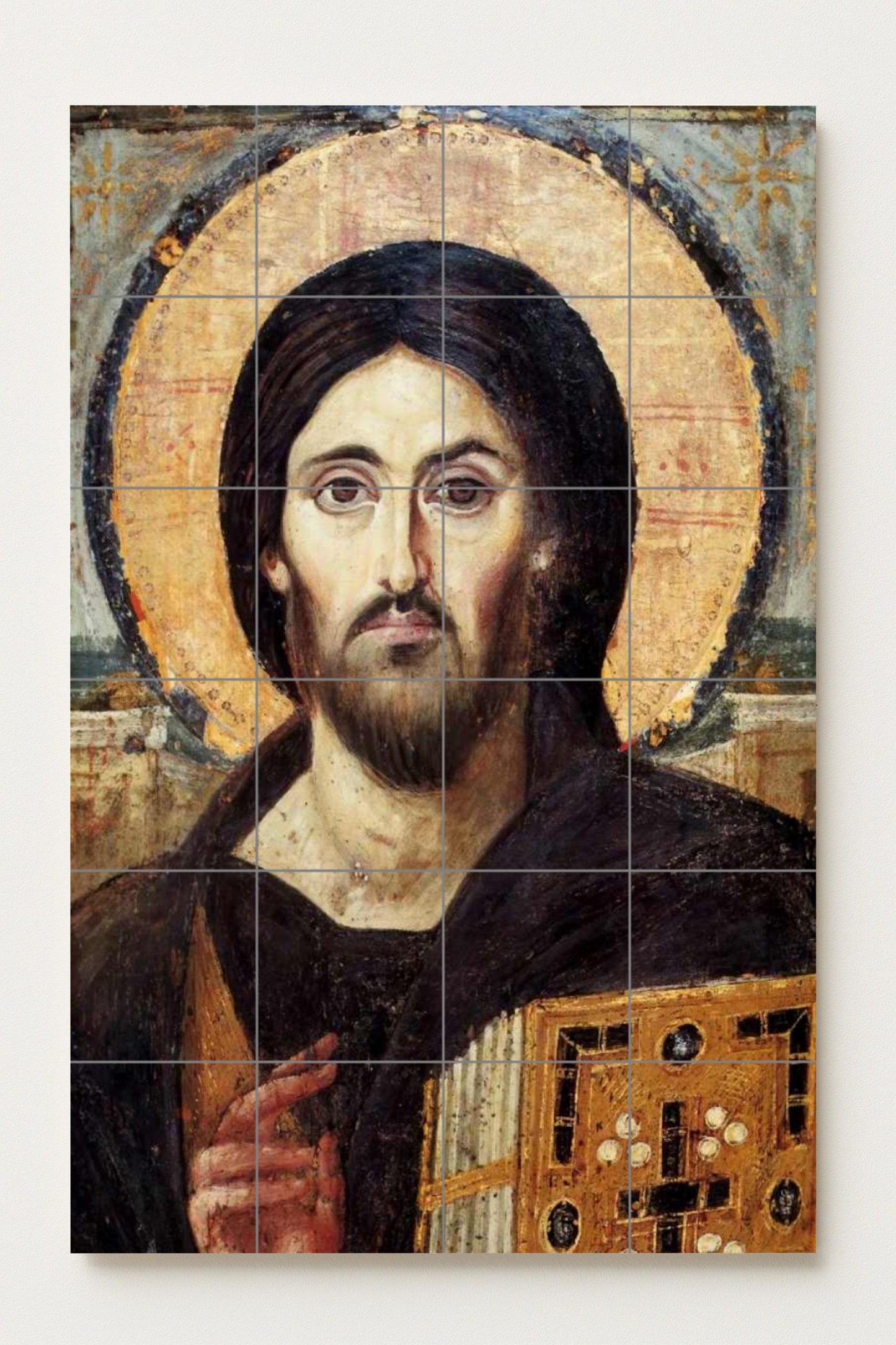 Cristo Pantocrátor — Mural cerámico bizantino del Monasterio de Santa…