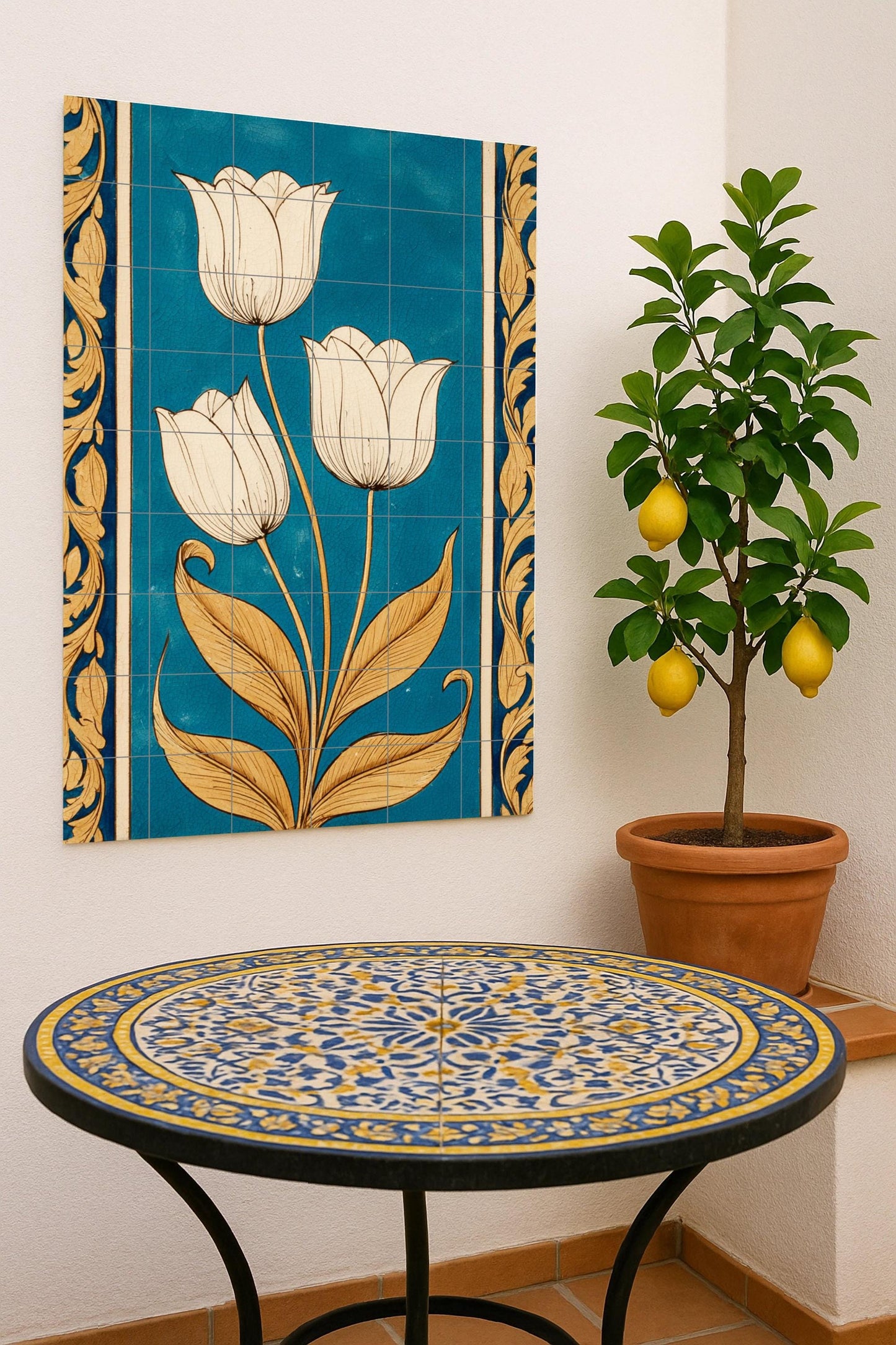 Armonía de Tulipanes Dorados