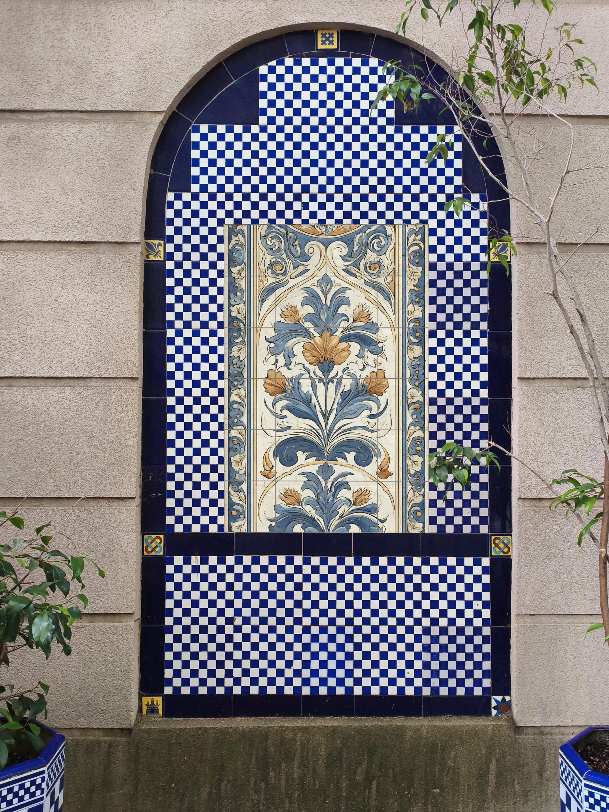 Moscú · Ceramic Wall Mural — Botanical Landscape