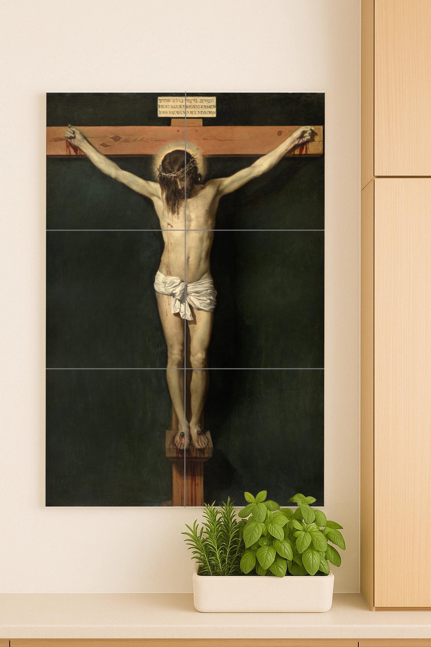 Crucifixion — Museum Art Reproduction · Ceramic Tile Mural