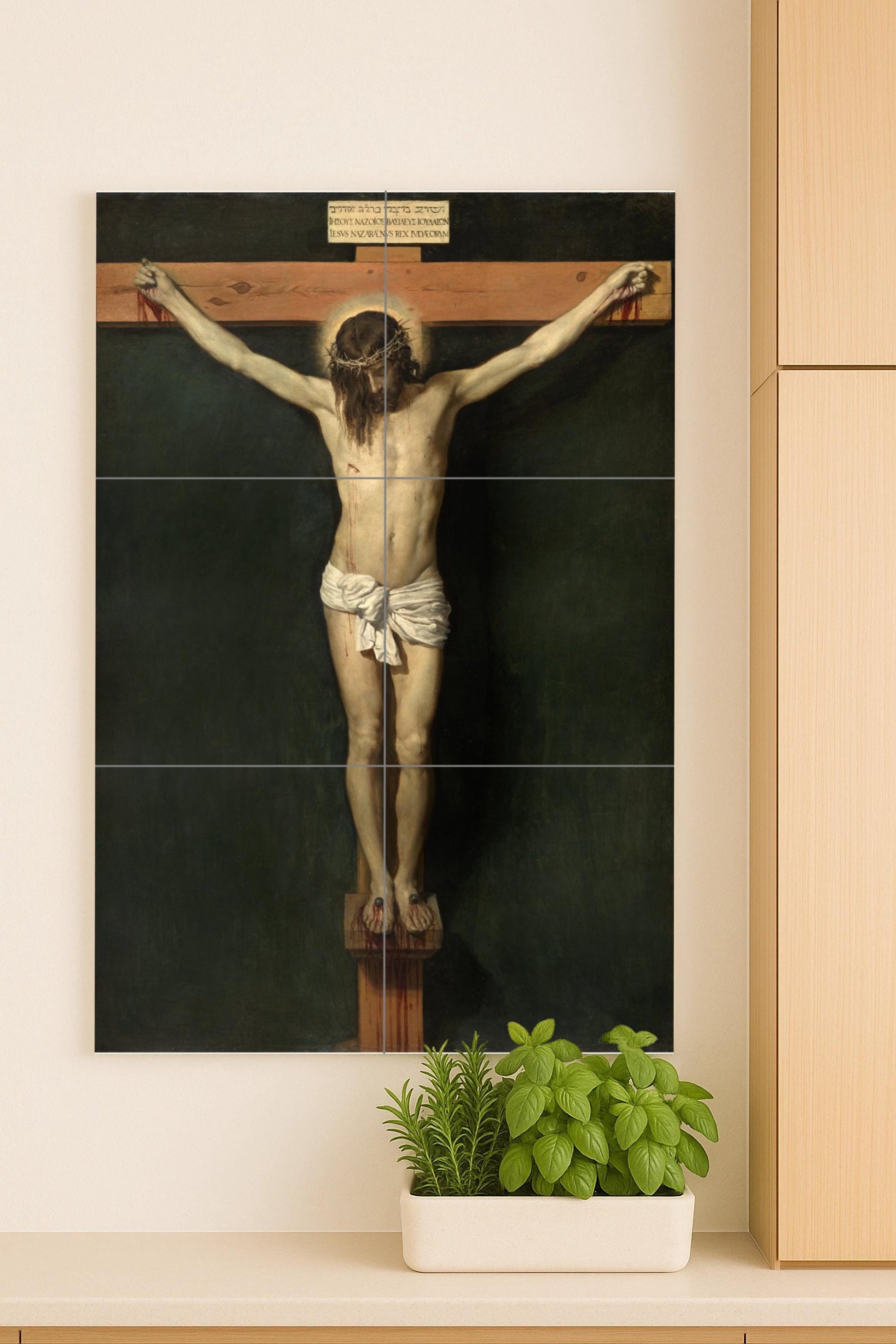 Crucifixion — Museum Art Reproduction · Ceramic Tile Mural