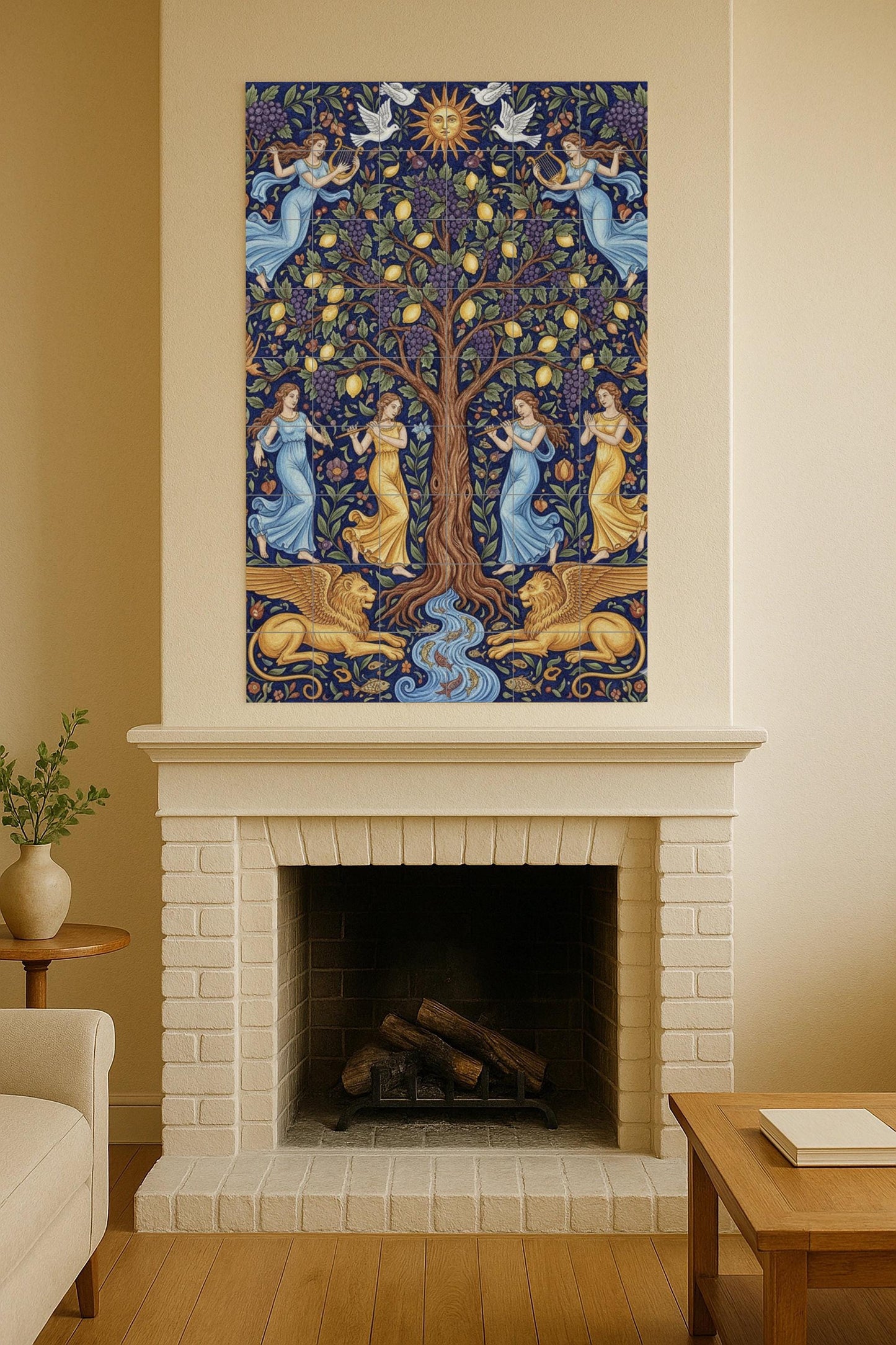 Árbol de la Vida — Ángeles, grifos y símbolo solar