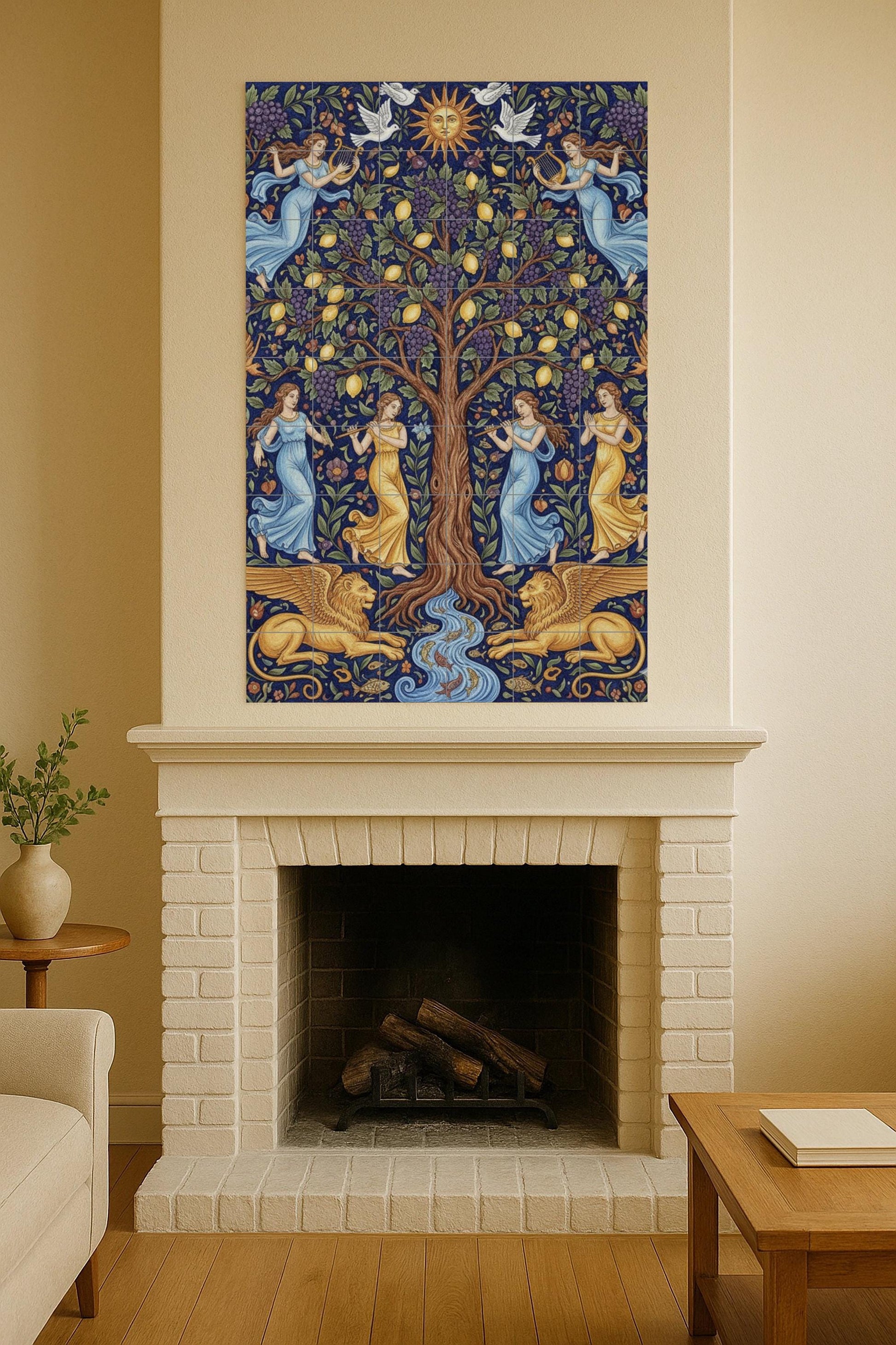 Árbol de la Vida — Ángeles, grifos y símbolo solar