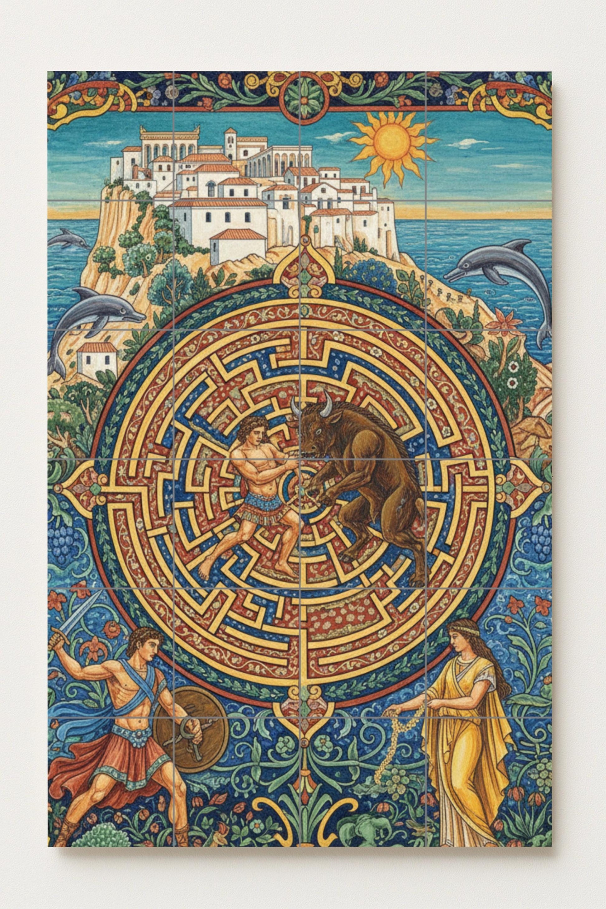 Teseo y el Minotauro — Griega