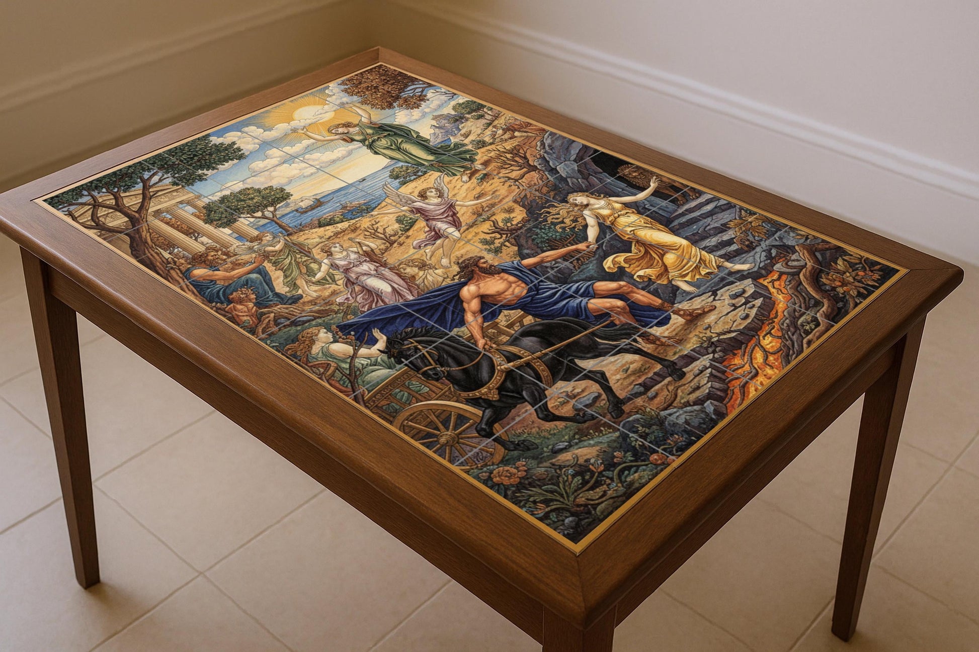 Abduction of Perséfone — Mythology Wall Art · Ceramic Tile Mural