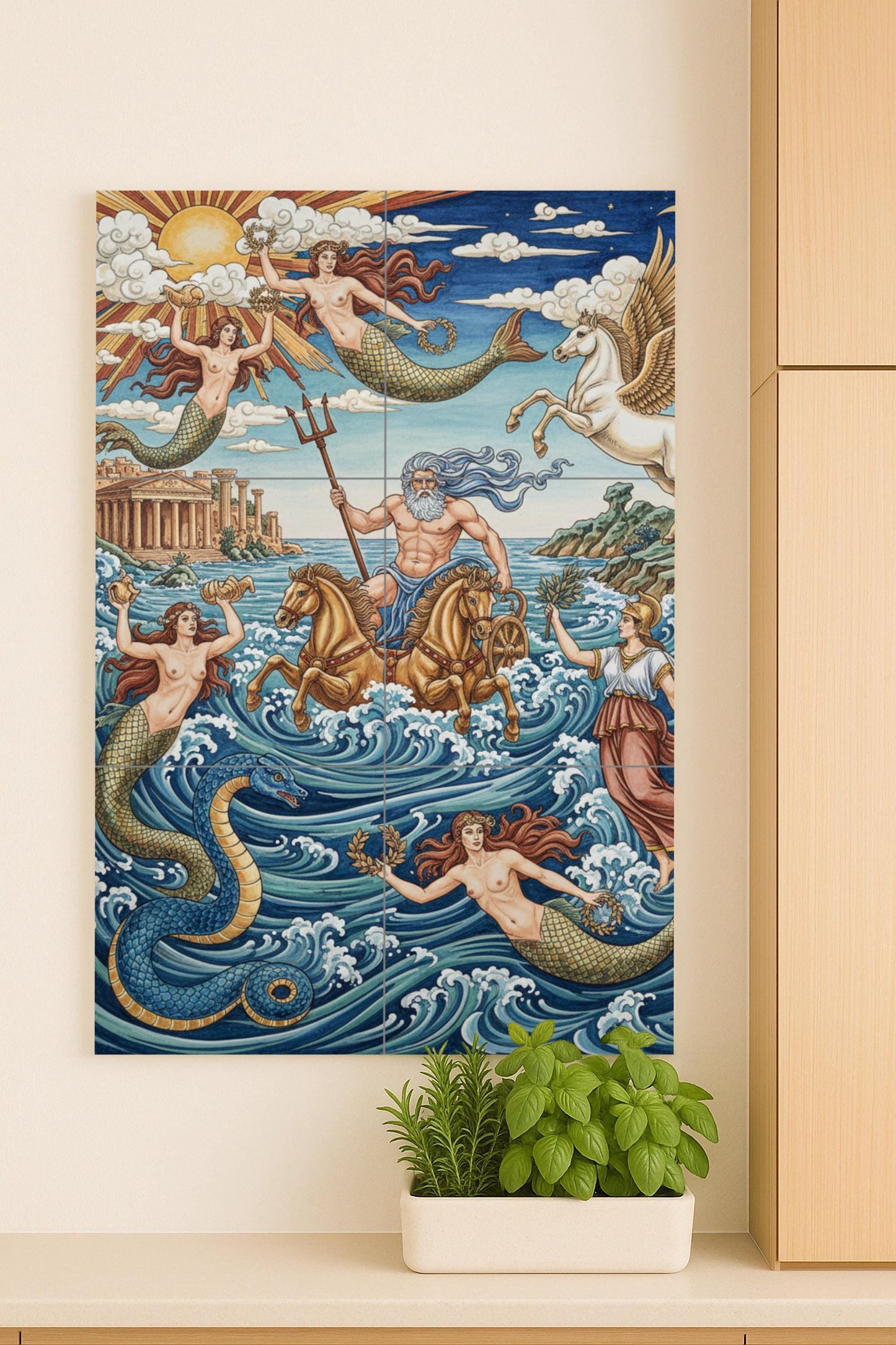 Poseidón y las Ninfas del Mar