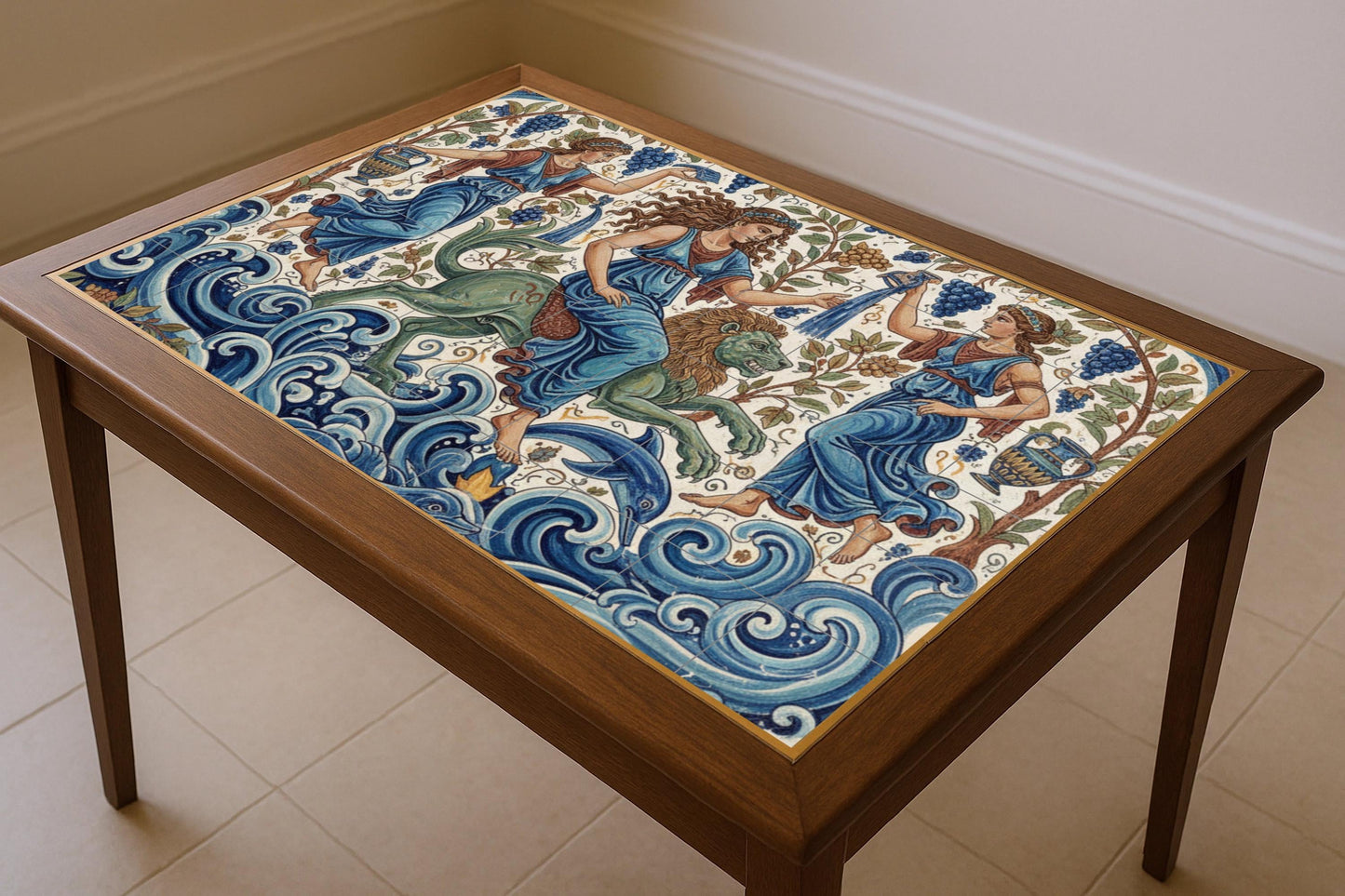 Ménades del Mare — Decoro di Leggenda Antica, Arte da Parete in Ceramica