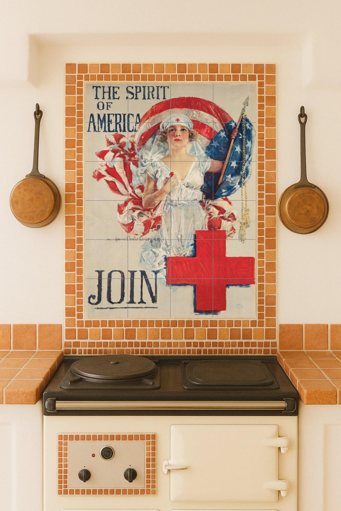 Ceramic Tile Mural: Spirit of América — Sacred & Religious Art