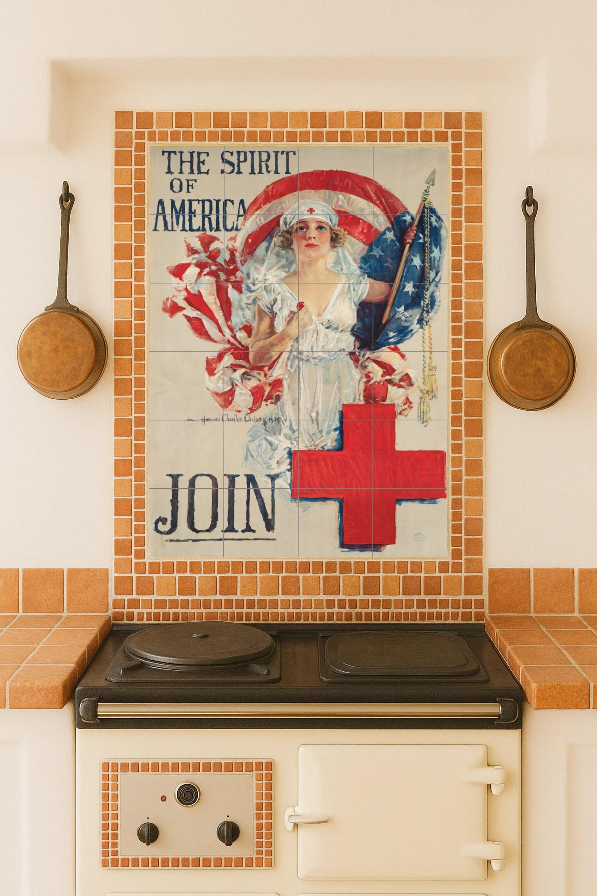 Ceramic Tile Mural: Spirit of América — Sacred & Religious Art