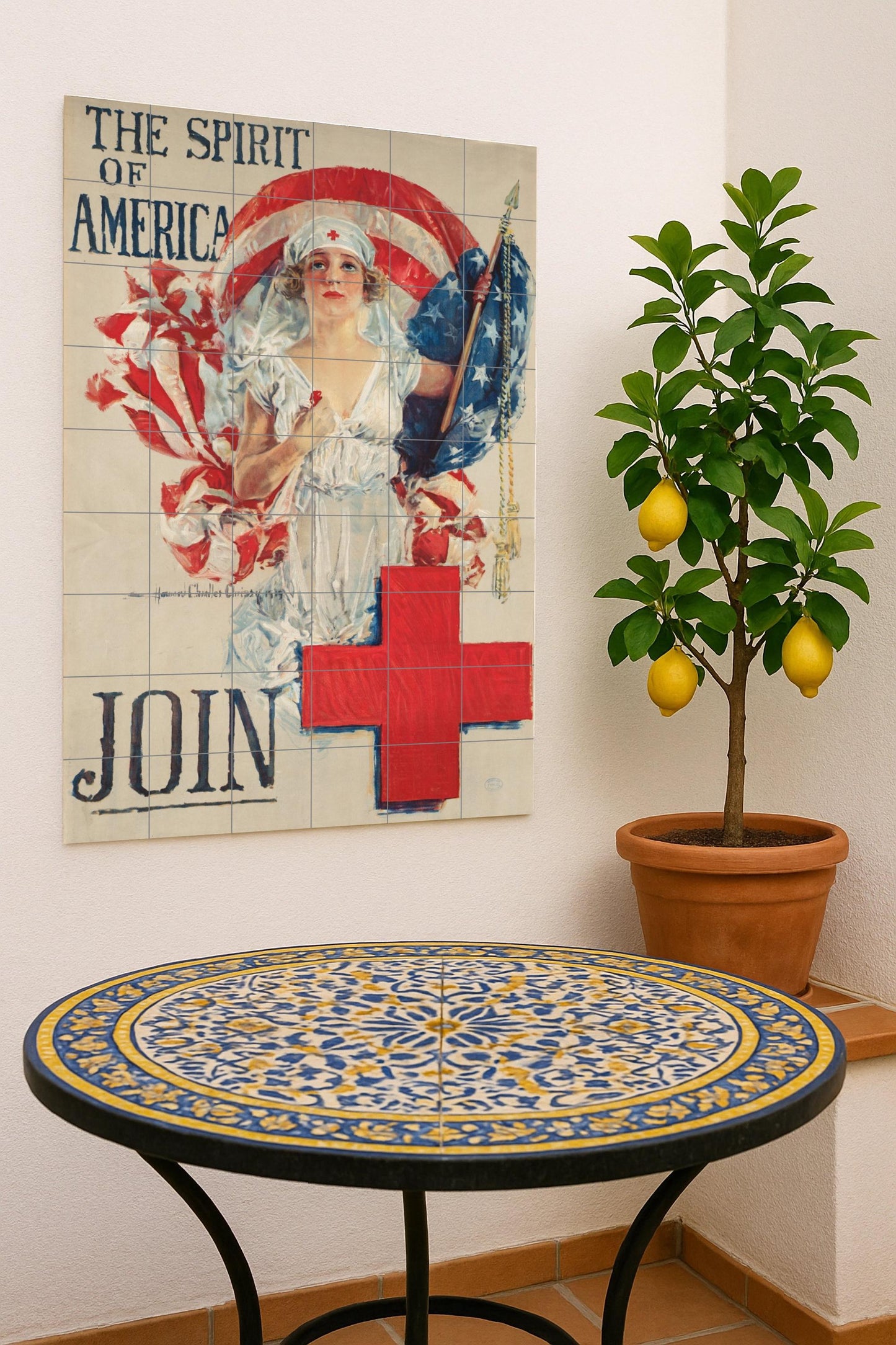 Ceramic Tile Mural: Spirit of América — Sacred & Religious Art