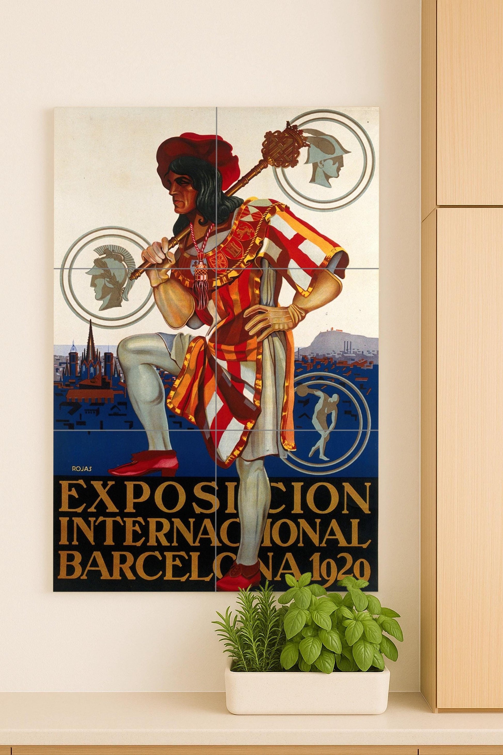 Murale in Piastrelle Exposición Internacional di Barcelona 1929 — Decoro d'Arte Popolare