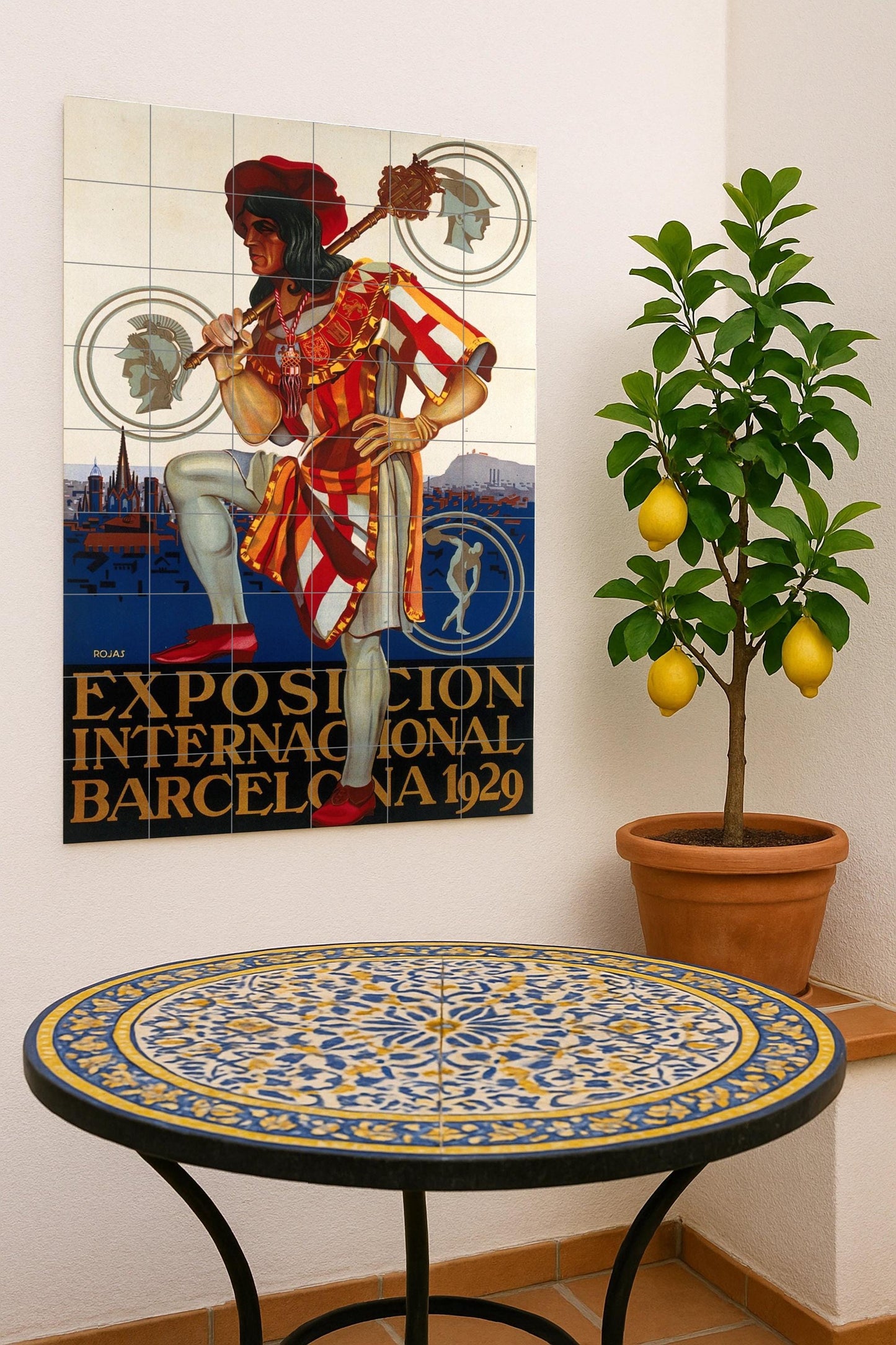 Murale in Piastrelle Exposición Internacional di Barcelona 1929 — Decoro d'Arte Popolare