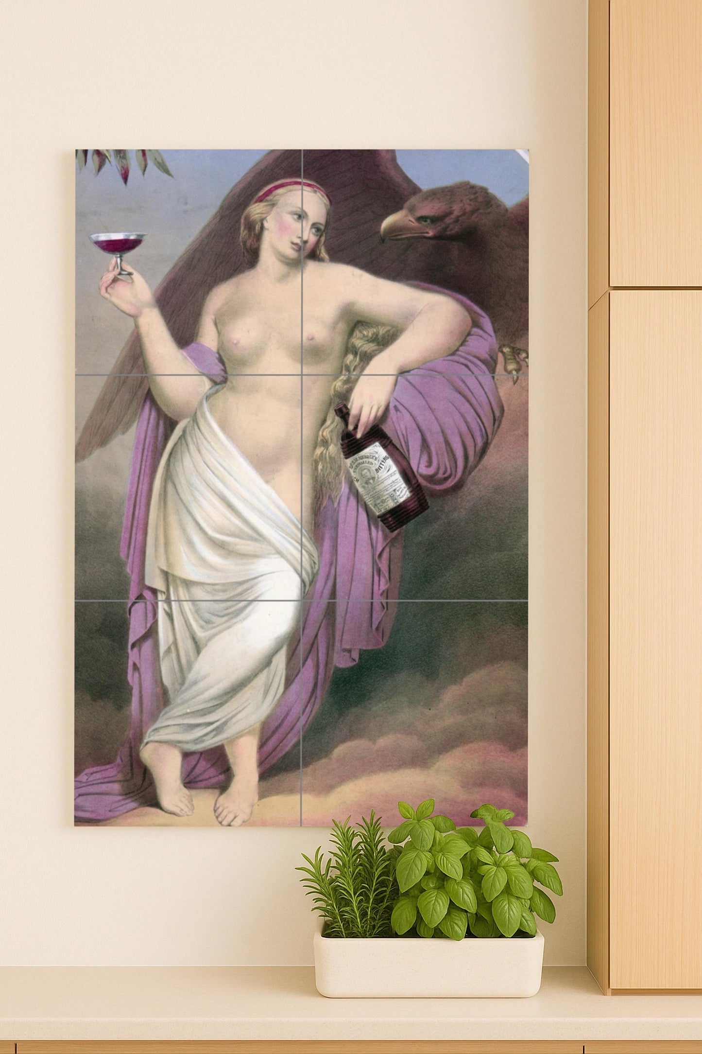 Elegance Mythical — Mythological Scene · Ceramic Tile Mural