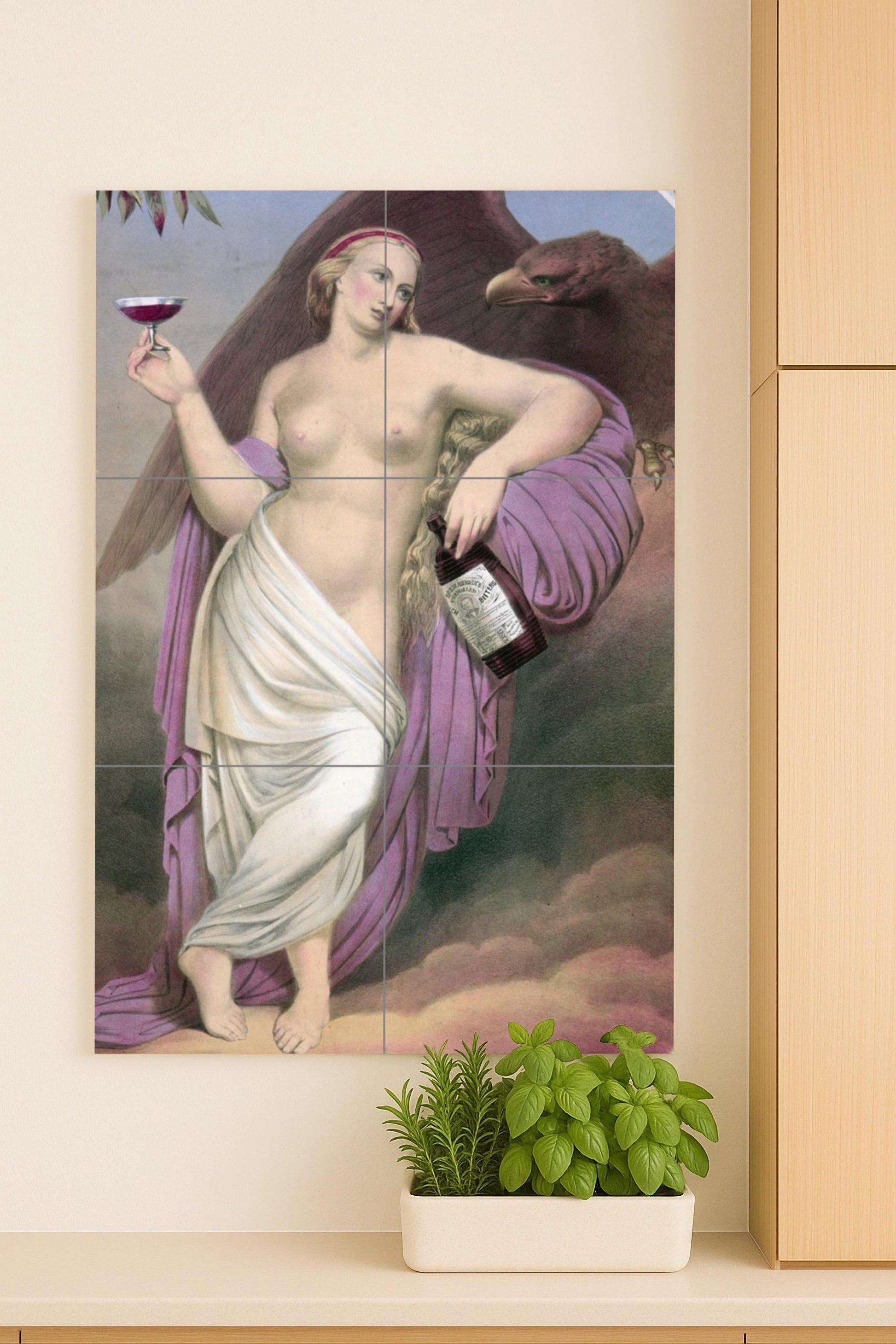 Elegance Mythical — Mythological Scene · Ceramic Tile Mural