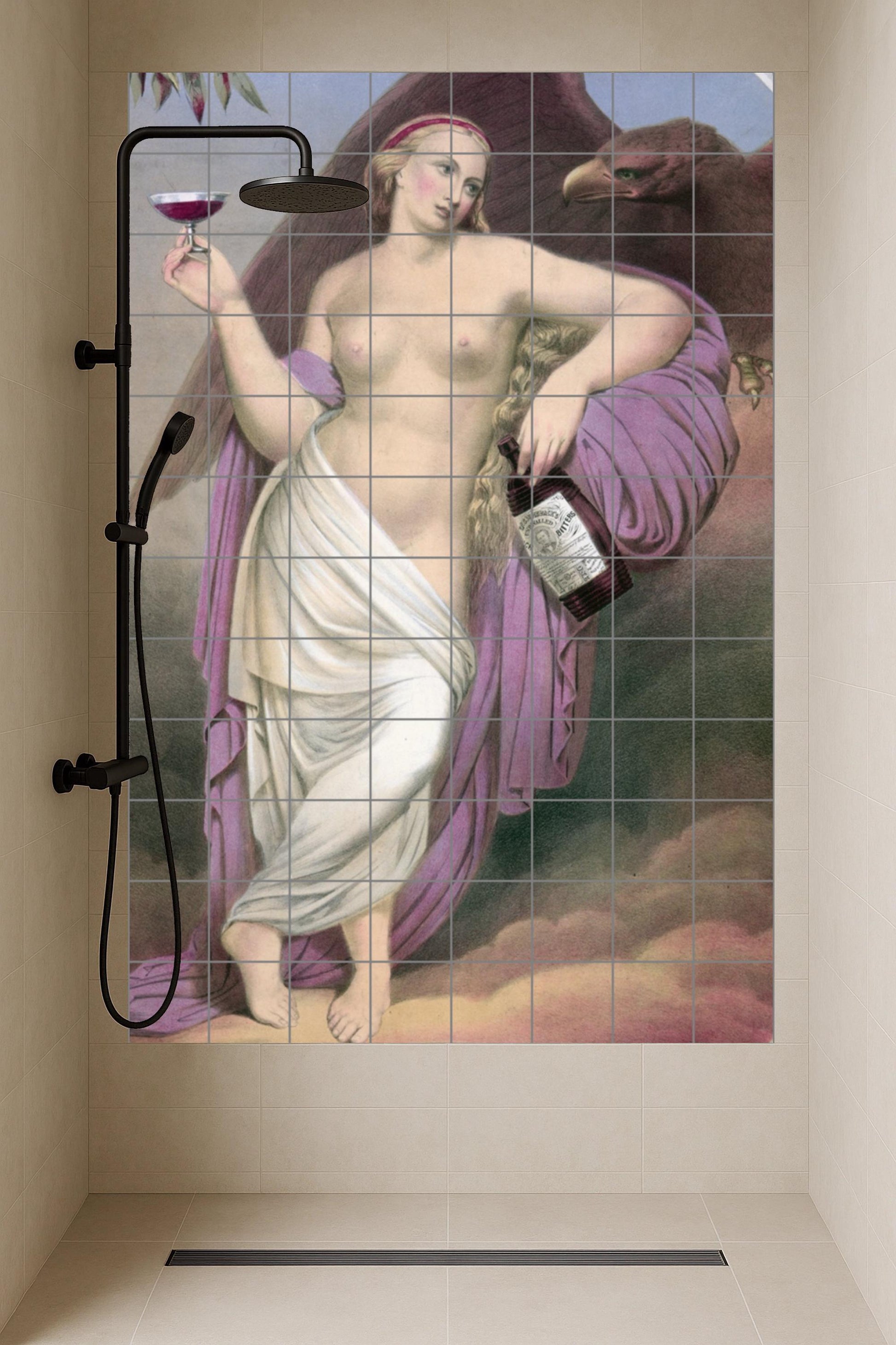 Elegance Mythical — Mythological Scene · Ceramic Tile Mural