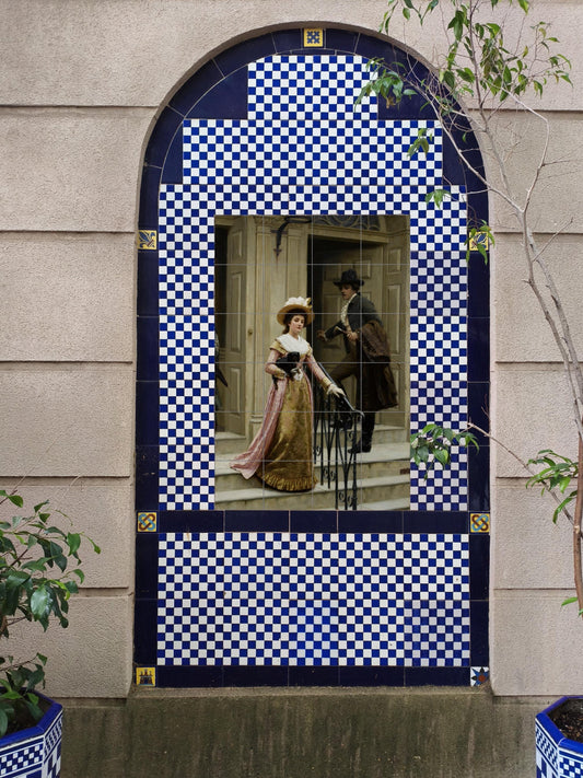 Escena victoriana romántica