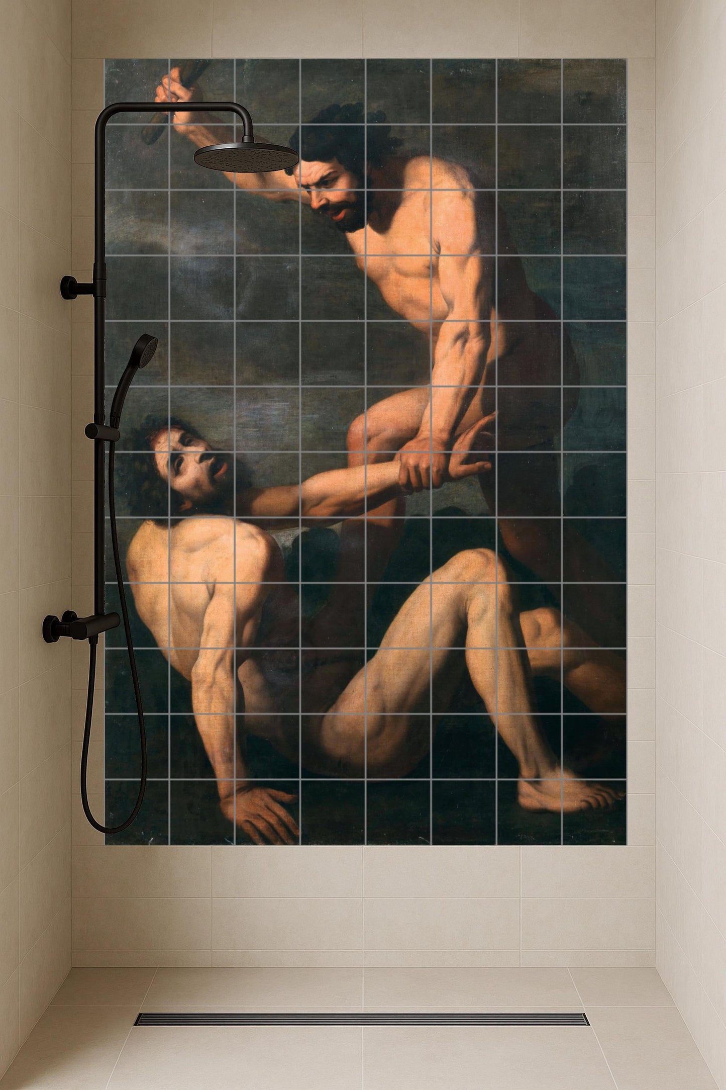 Caín e Abel · Murale Ceramico — Arte Cristiana da Parete