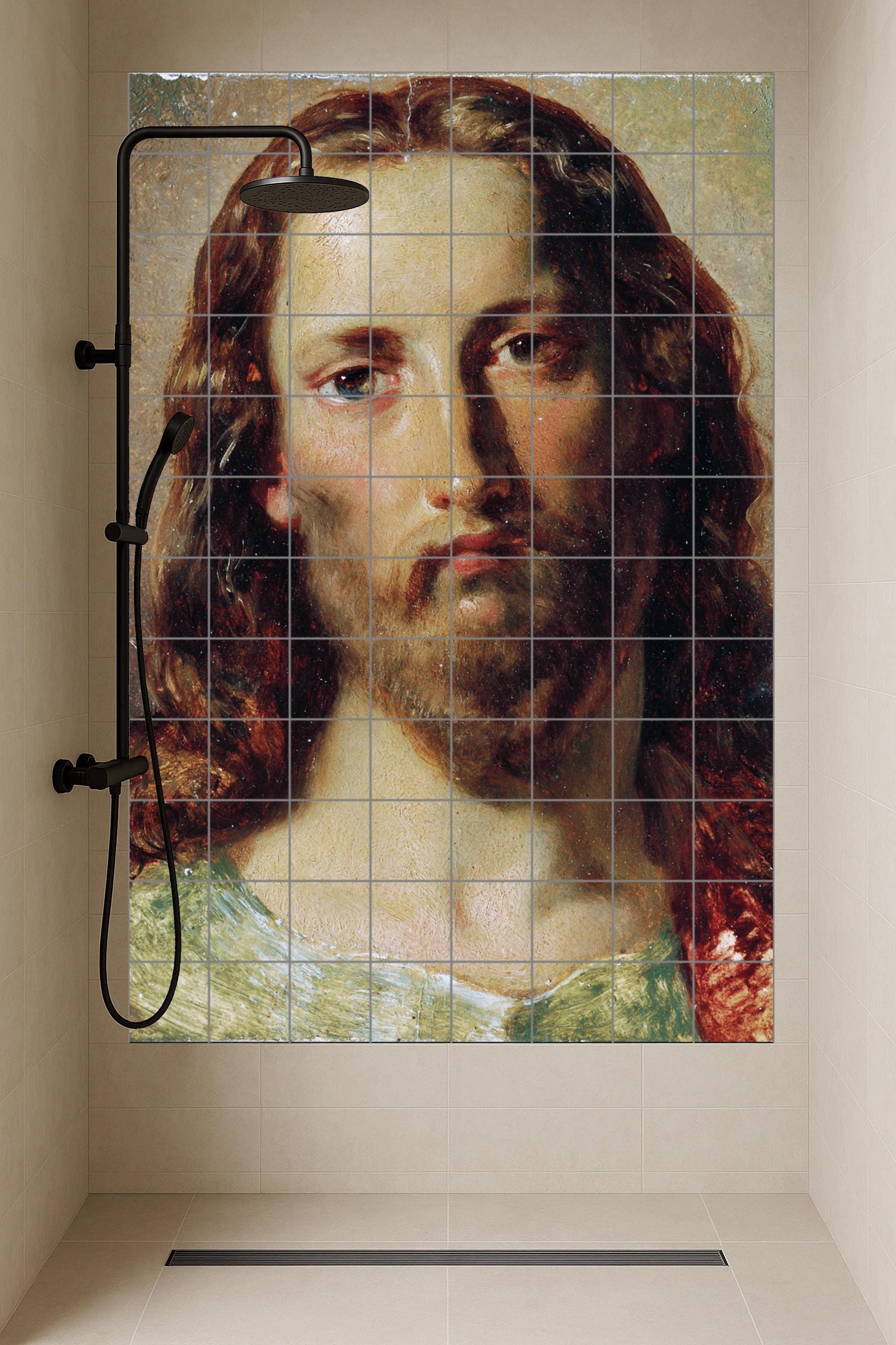 Rostro de Cristo — Cerámica de Jesús en estilo clásico